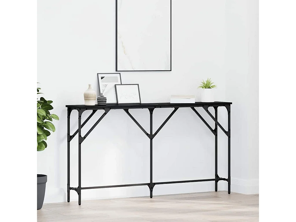 Table console Chêne noir 140 x 23 x 75 cm