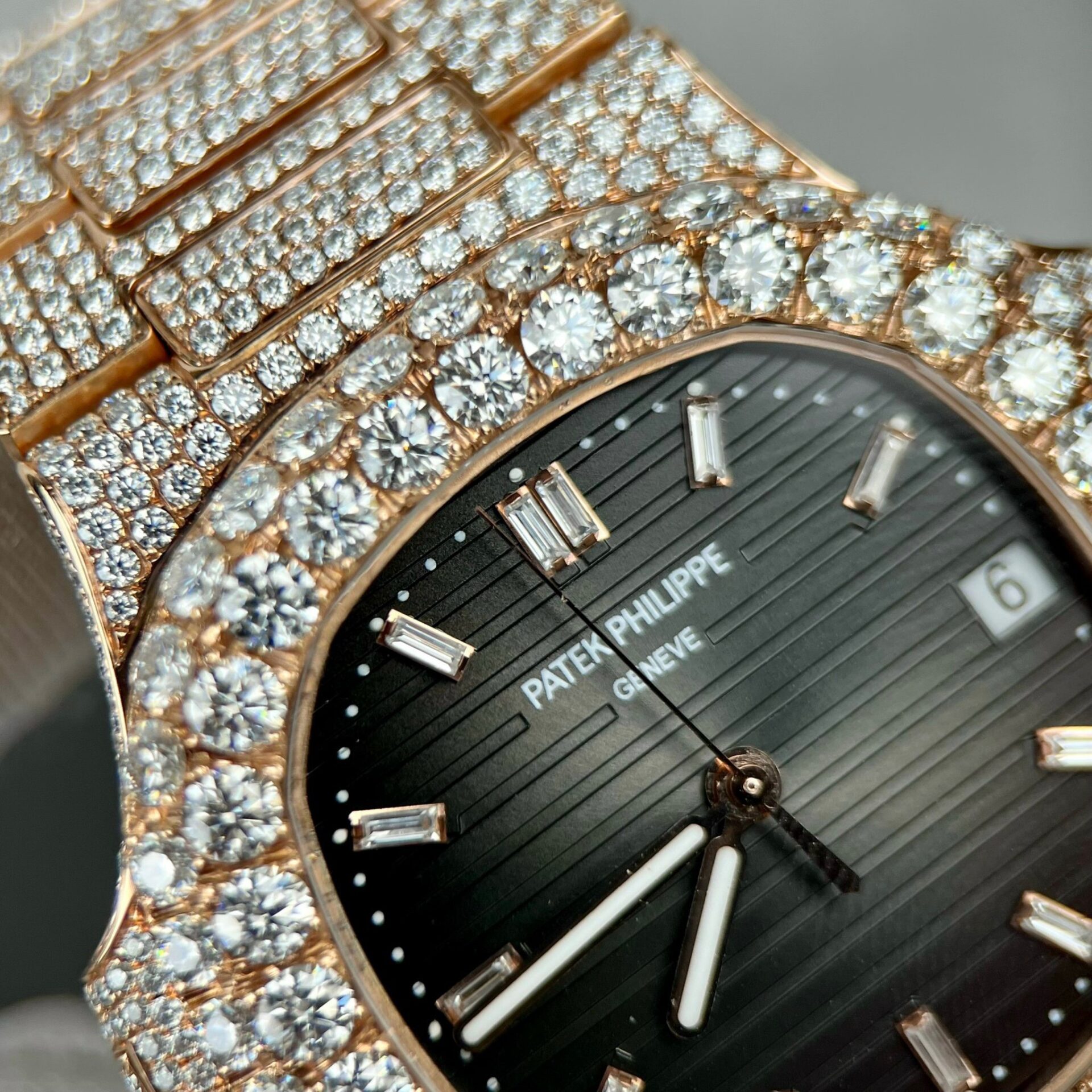 Patek Philippe 5711 Replica Watch With Moissanite Diamond Refined 3K 40mm - Top club