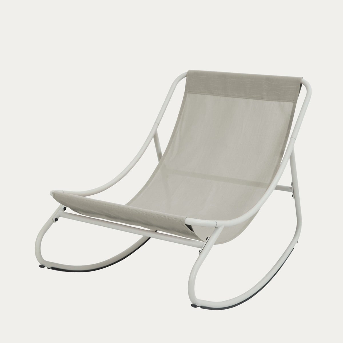 Fotel bujany TIVOLI beżowy z beżowymi poduszkami 65x102x75,5 cm