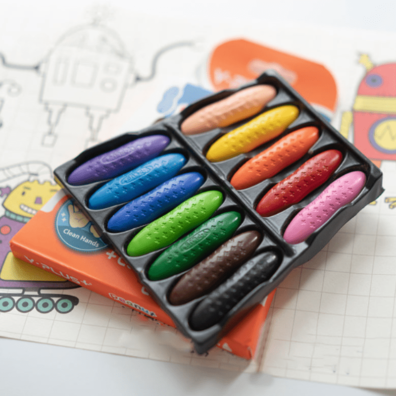 Wasbare Pinda-vormige Kleurkrijtjes voor Kinderen - Een Veilige en Levendige Tekenervaring