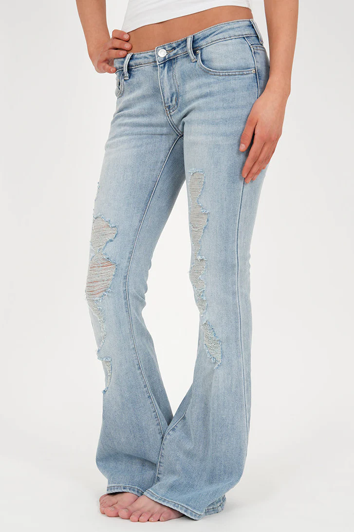 "Charlie" flared jeans light blue