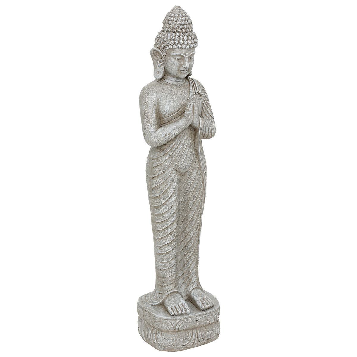 Outdoor Buddha statuette "Sakin" Gray, H.100 cm