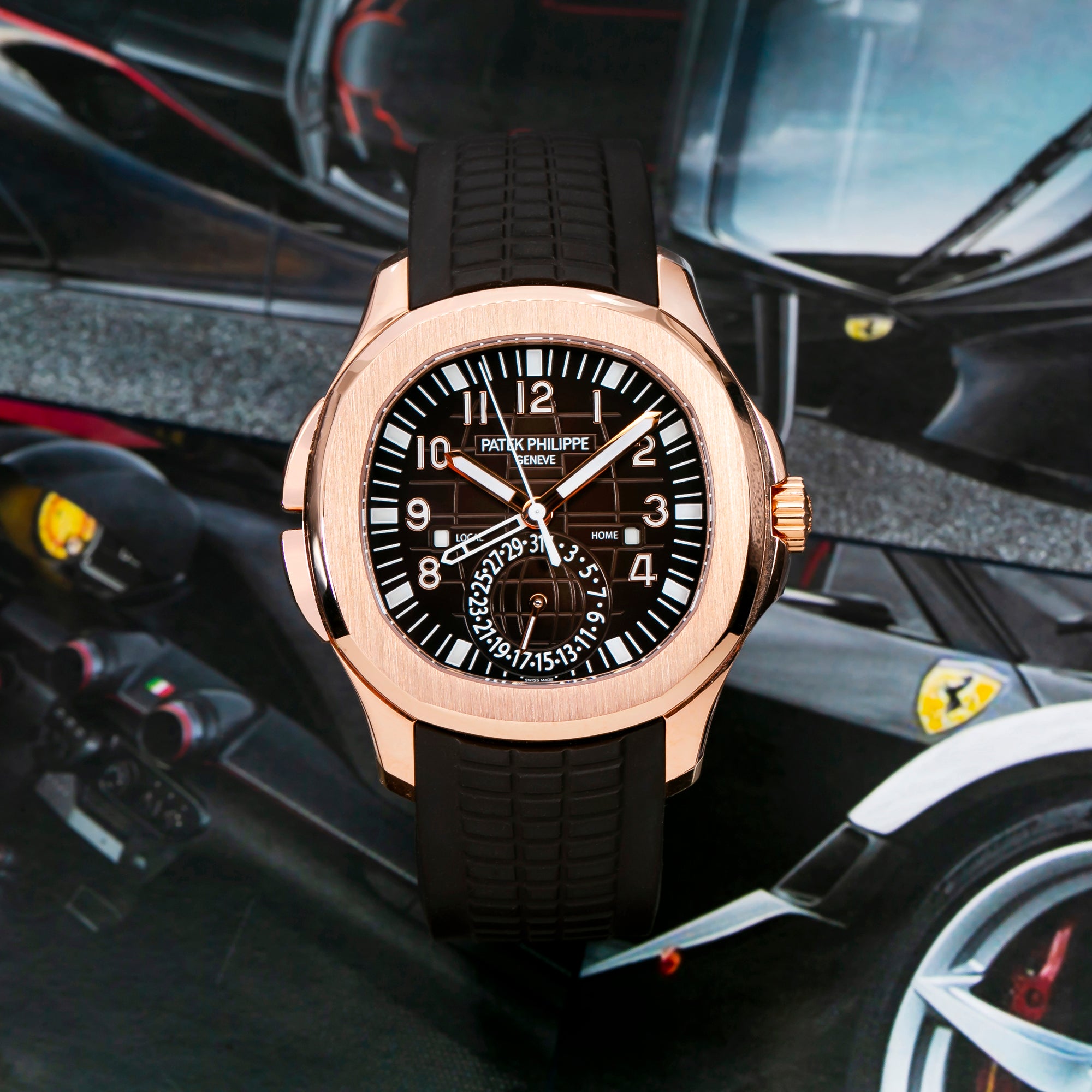 Patek Philippe Aquanaut 5164R-001 40MM Brown Dial With Leather Bracelet(1:1 replica) - Top club