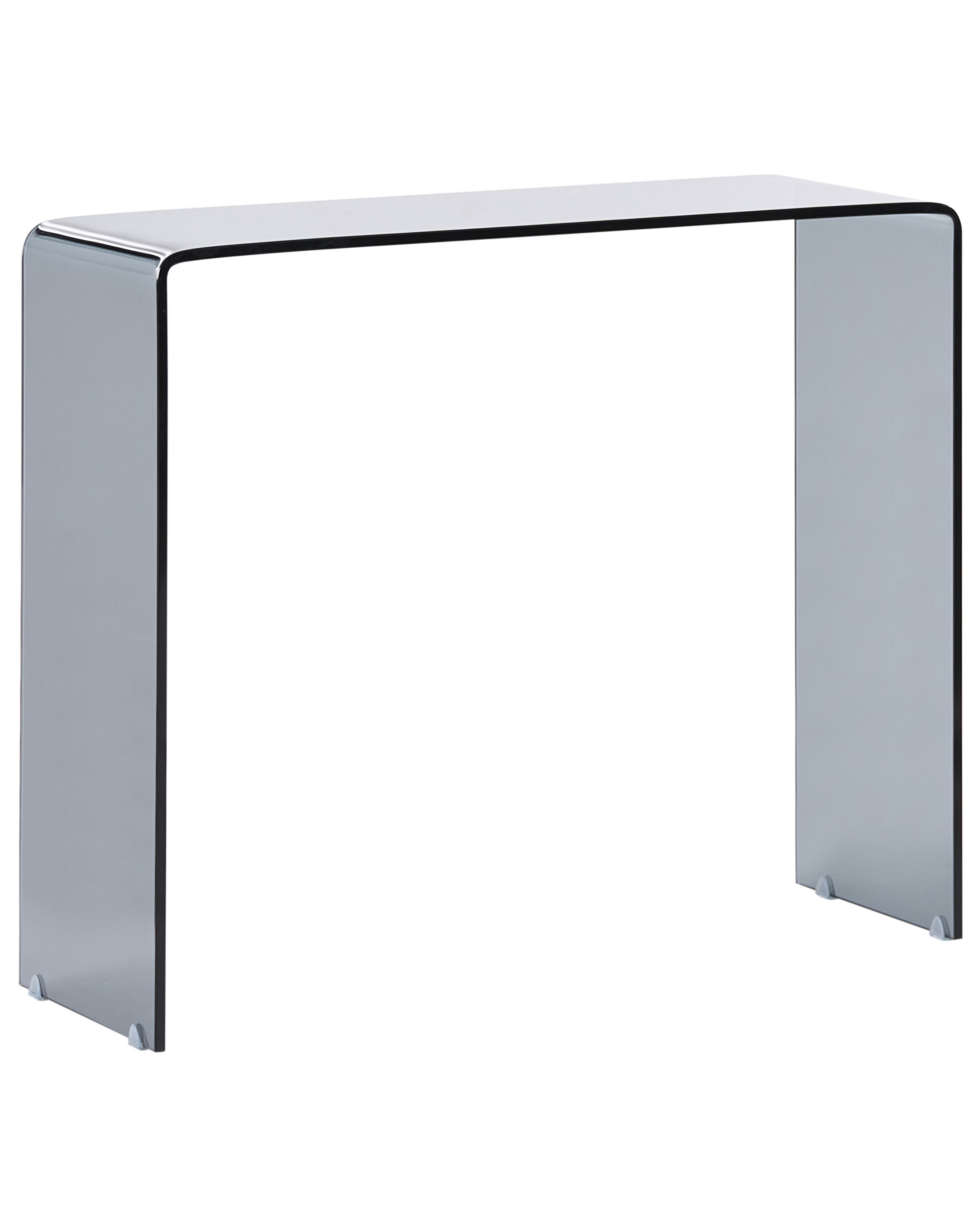 Console Table KENDALL Tempered Glass Black