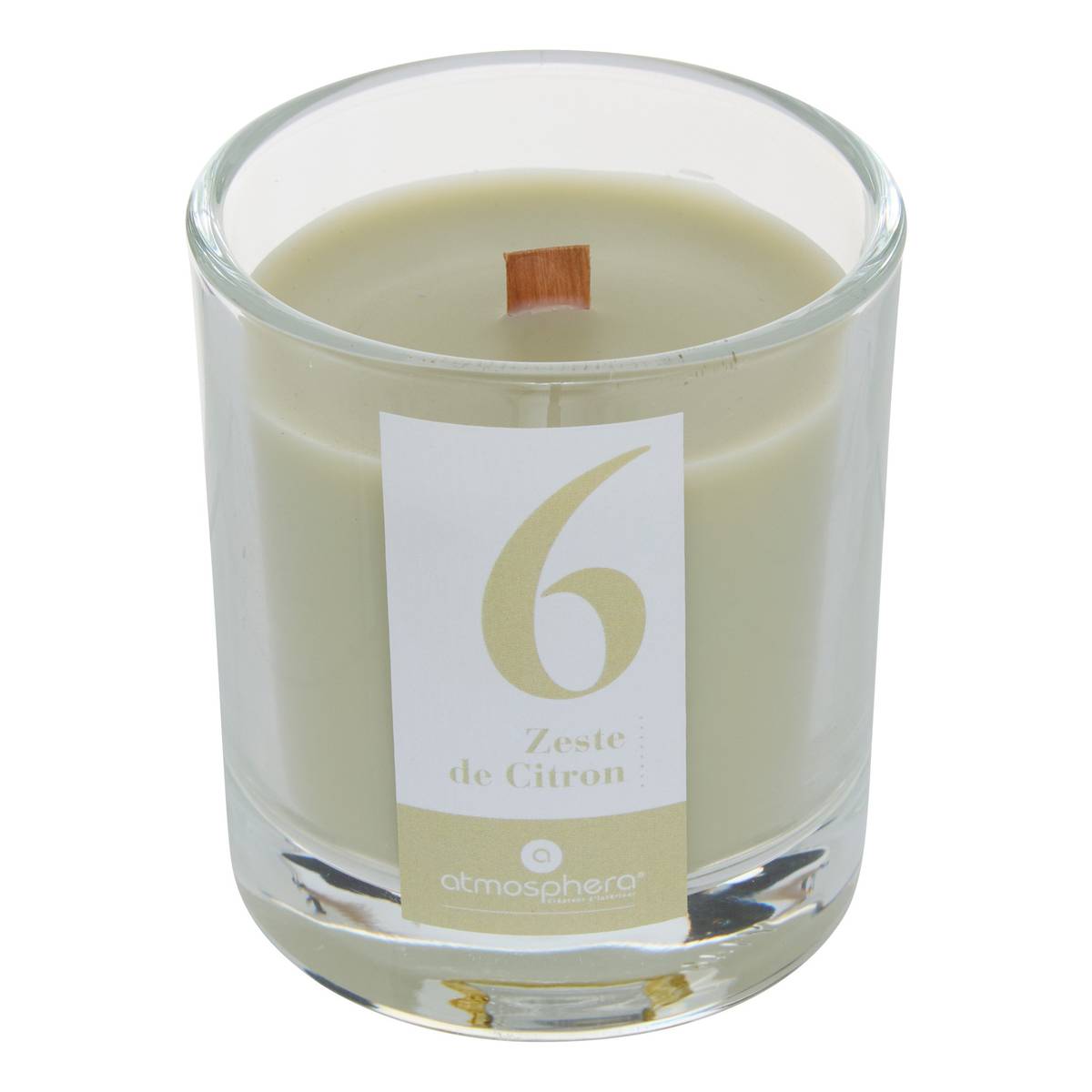 Scented Candle "Numia" Fruity Scent, Lemon, 180g