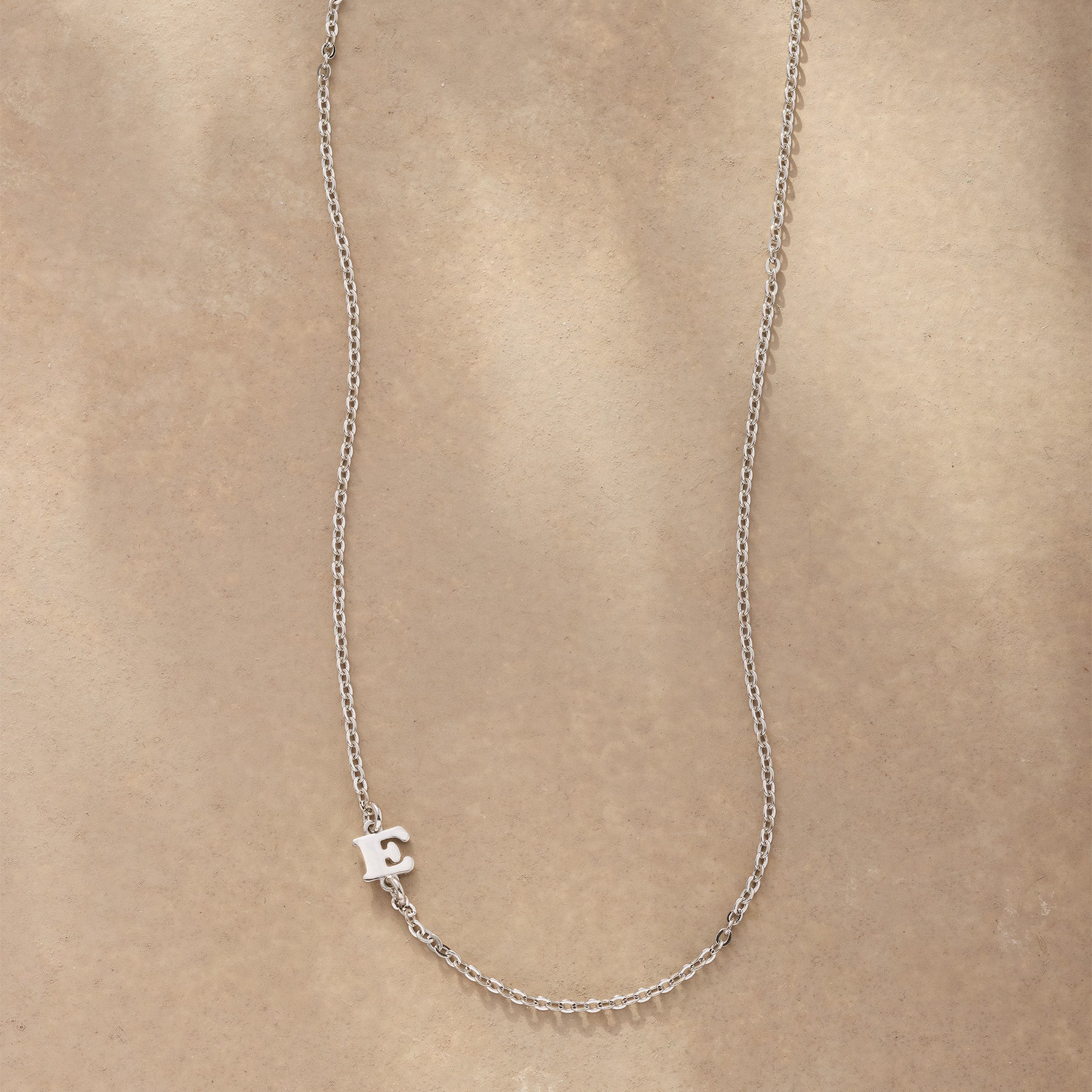Silver Initial Spark Necklace - Sundance Clothing