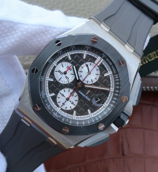 Replica Audemars Piguet JF Royal Oak Offshore 2017 44mm Titanium Gray Dial A3126 - Elite Watch Atelier