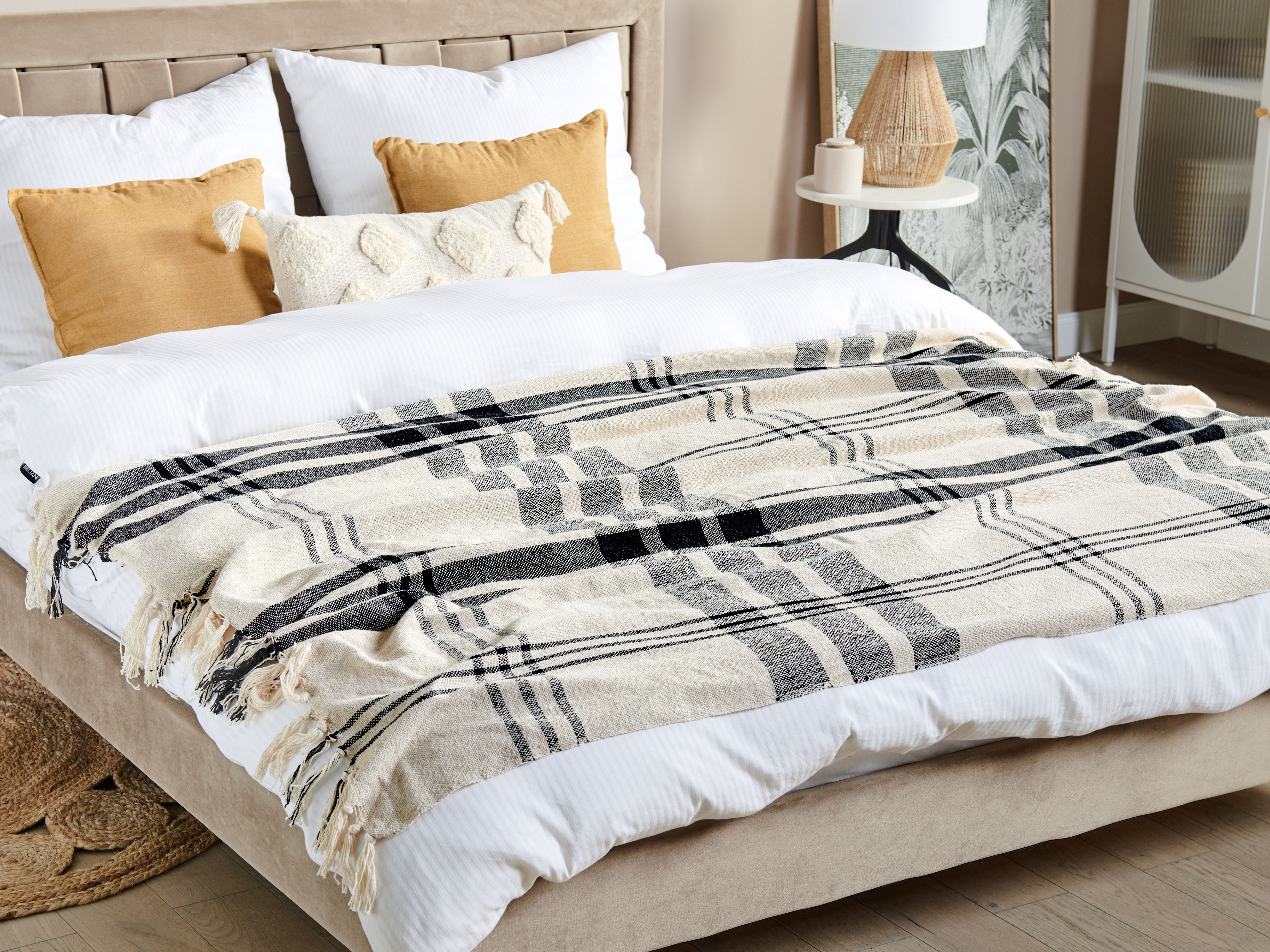 Blanket YUVALI Cotton 130 x 170 cm White