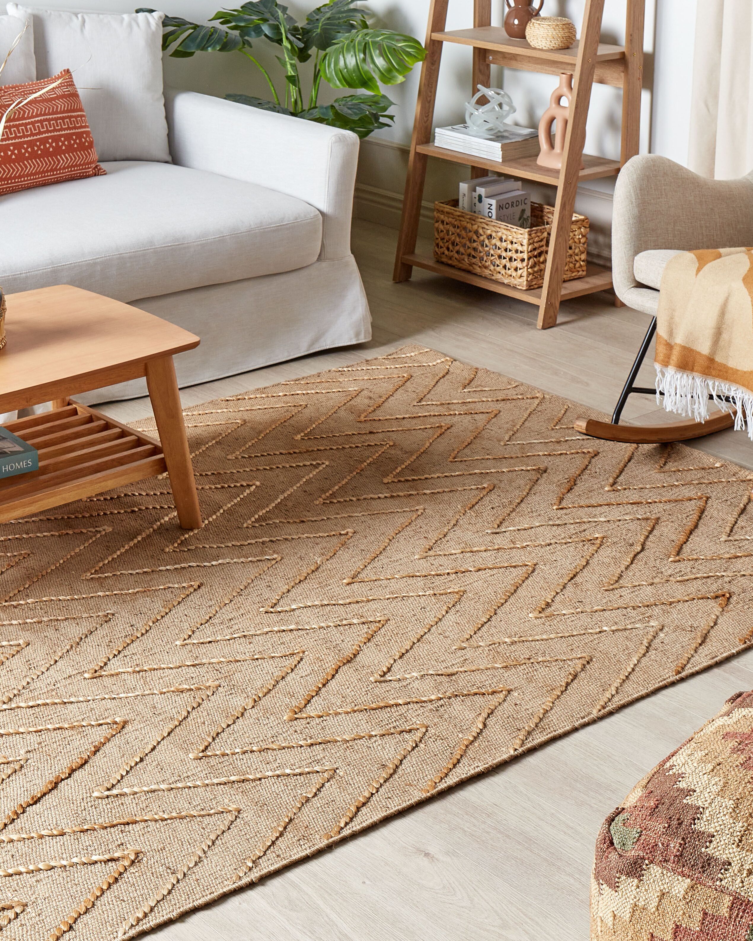 Rug DADAY Beige 160 x 230 cm Jute