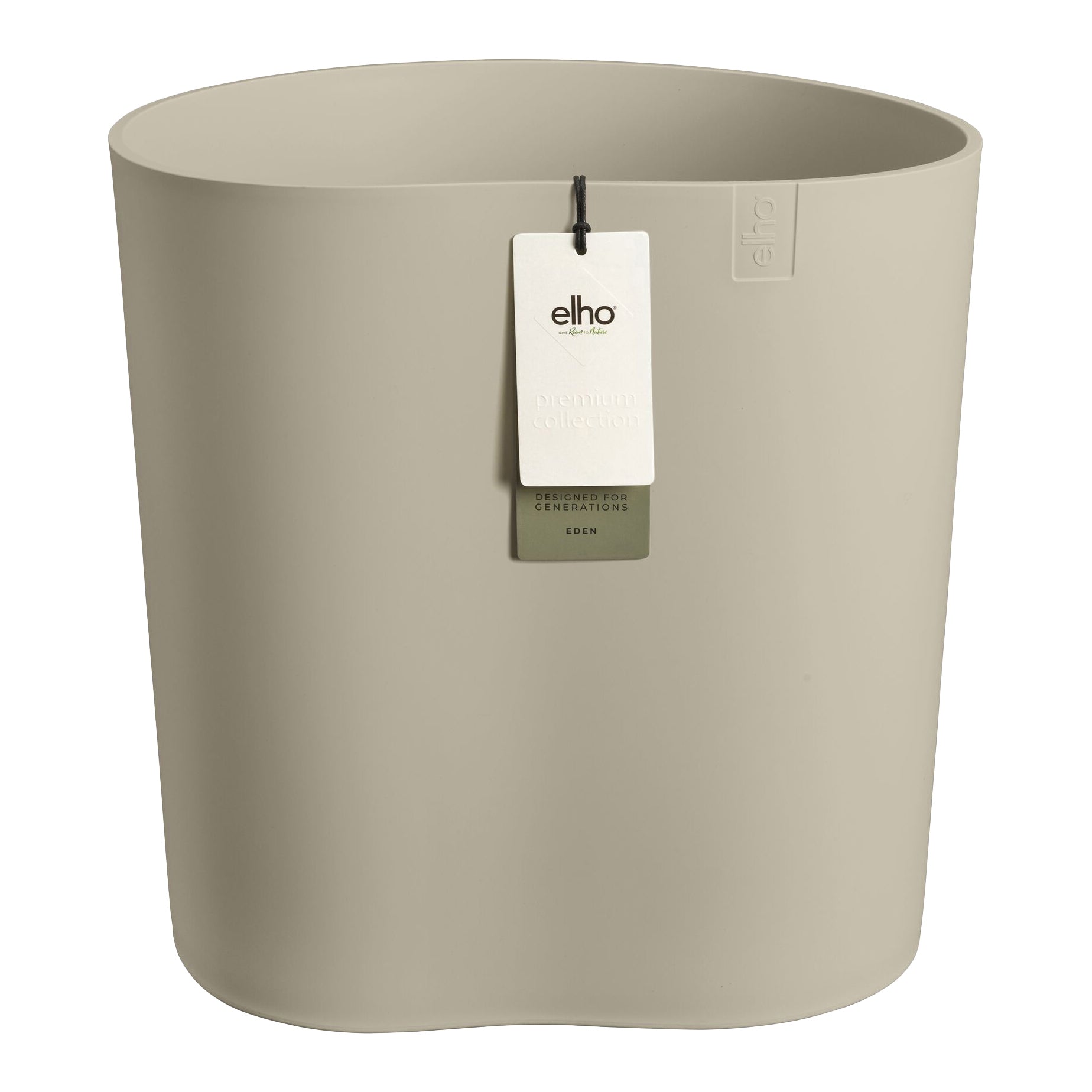 Elho Eden Aquacare Medium 40 - Zacht taupe - L 42 x B x H 42 cm - Binn