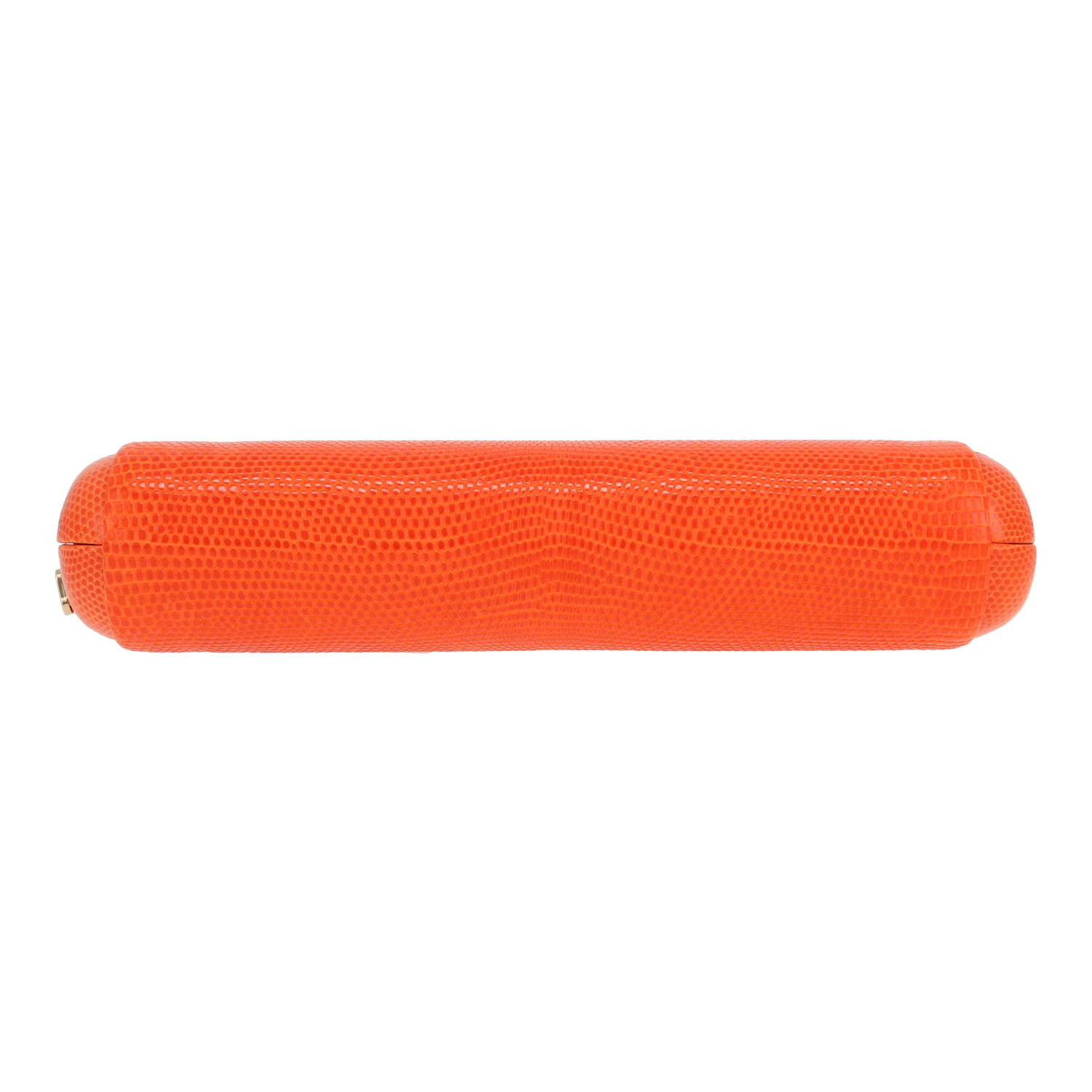 Dior pouch in orange lizzard1:1High-quality replica