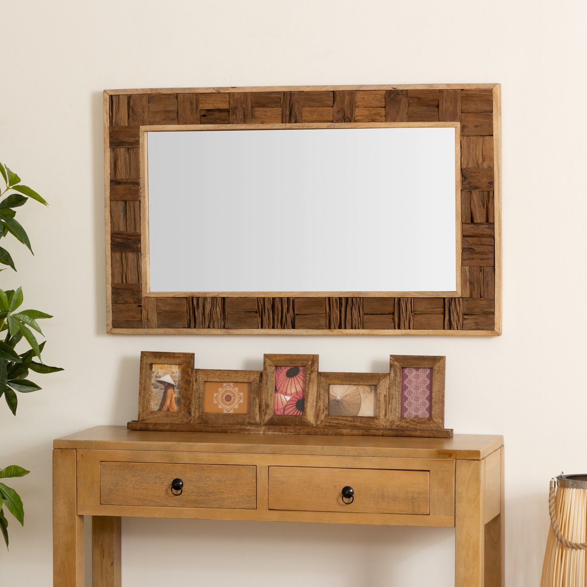 Mirror"Ori" Acacia, 70x115 cm