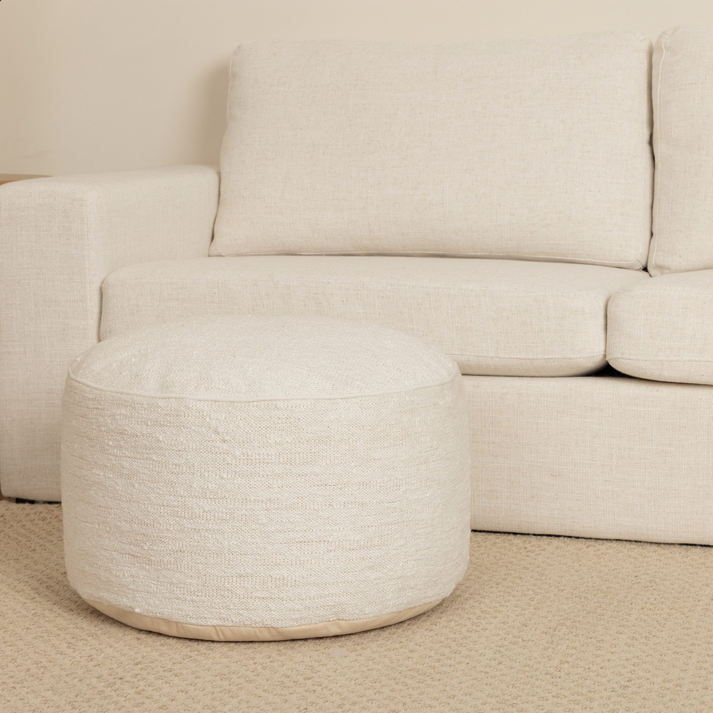 Boucle Round Pouf