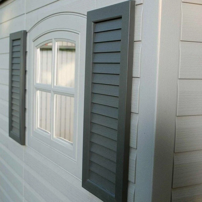 Lifetime Plastic Storage Shed, Side Entry, 15 ft. W x 8 ft. D, Gray/Beige - 6446 - Image 7 Lifetime Plastic Storage Shed, Side Entry, 15 ft. W x 8 ft. D, Gray/Beige - 6446 - Image 7