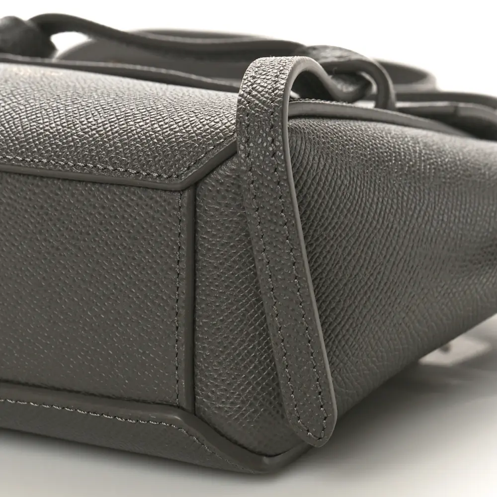 Replica Handbags – Celine Grey Grained Leather Mini Pico Belt Bag1:1High-quality replica