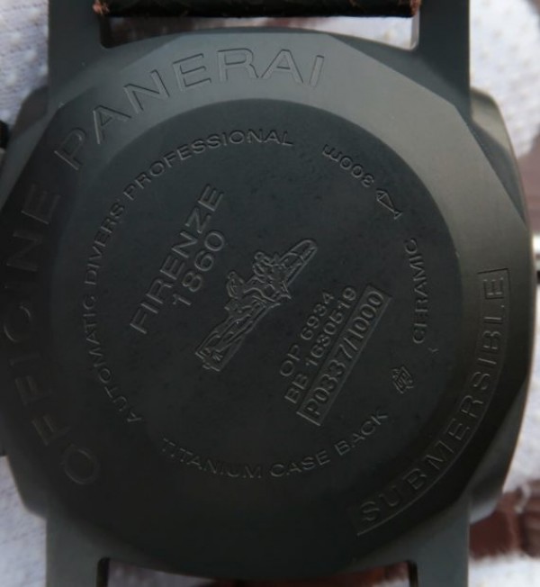 Replica Panerai XF PAM508 Real Ceramic Black Distressed Calfskin Strap - Top club