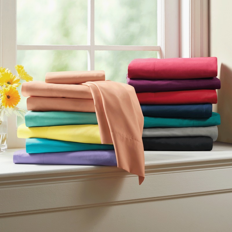 Color Connection Soft Microfiber Sheet Set - MIDNIGHT VELVET CATALOG