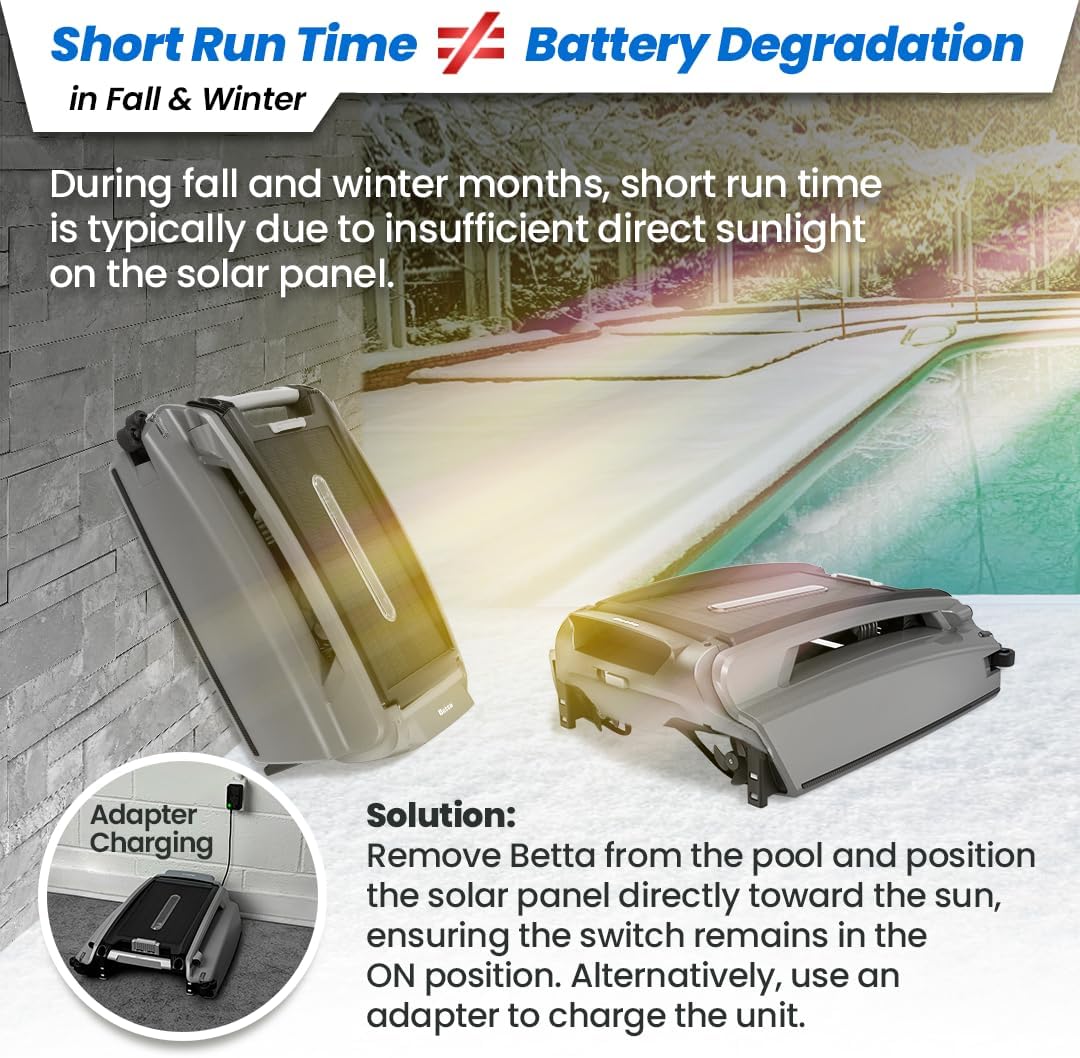 Betta Solar-Powered Robotic Pool Skimmer With Twin SCT Motors - SE Plus - Image 5 Betta Solar-Powered Robotic Pool Skimmer With Twin SCT Motors - SE Plus - Image 5