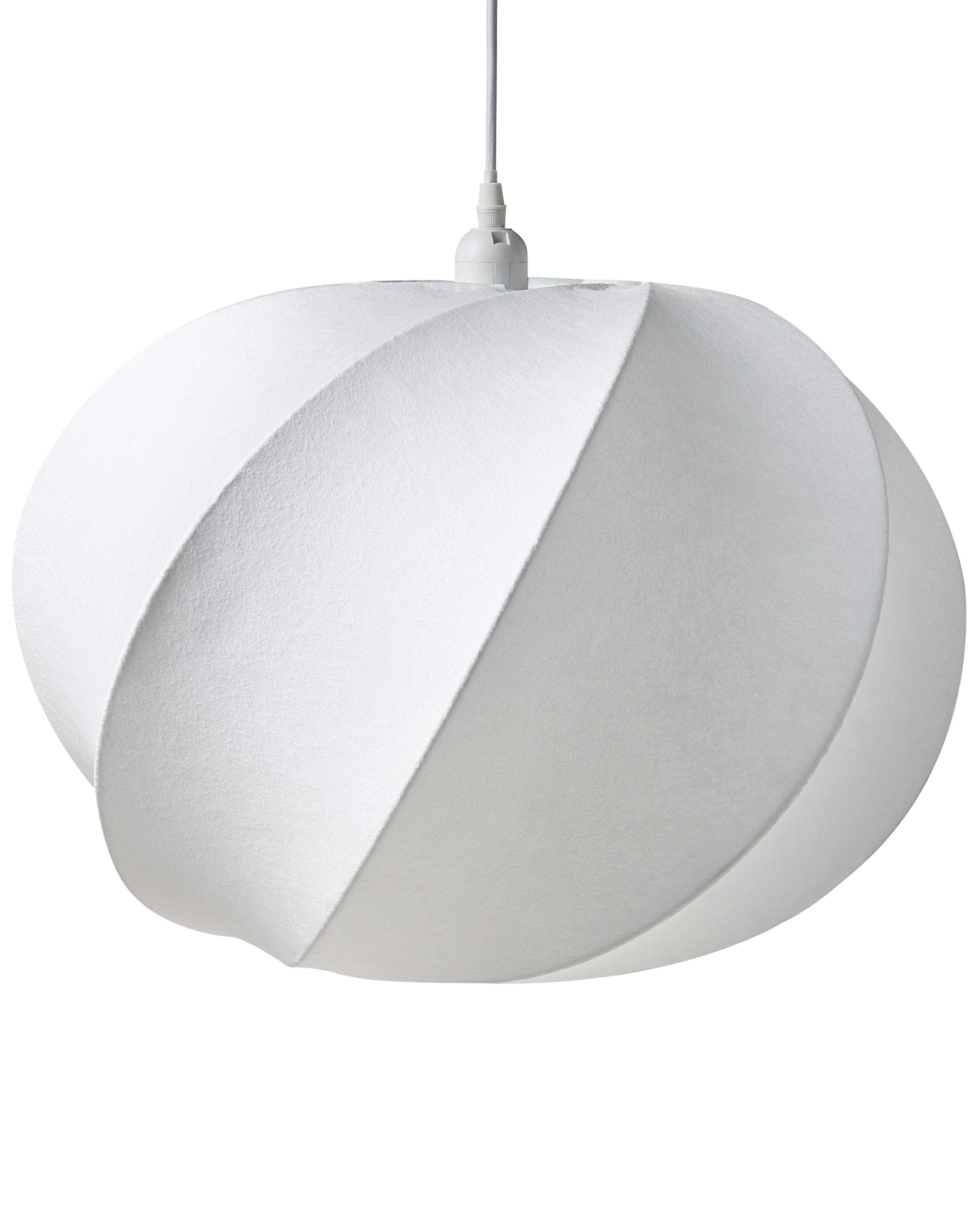 Pendant Lamp MAQUINE Faux Silk White