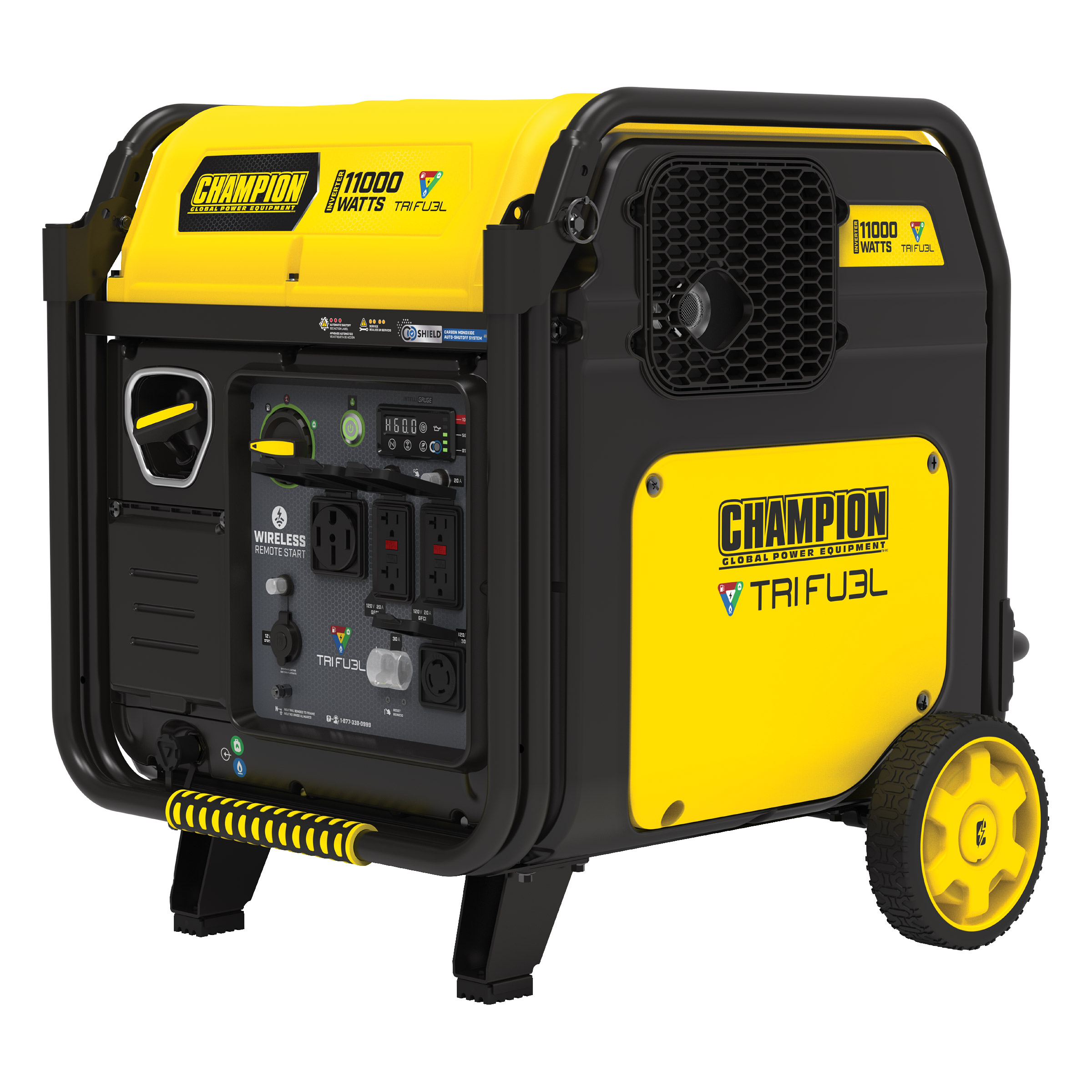 Champion 11000W Remote Start Tri-Fuel Portable Inverter Generator - Image 3