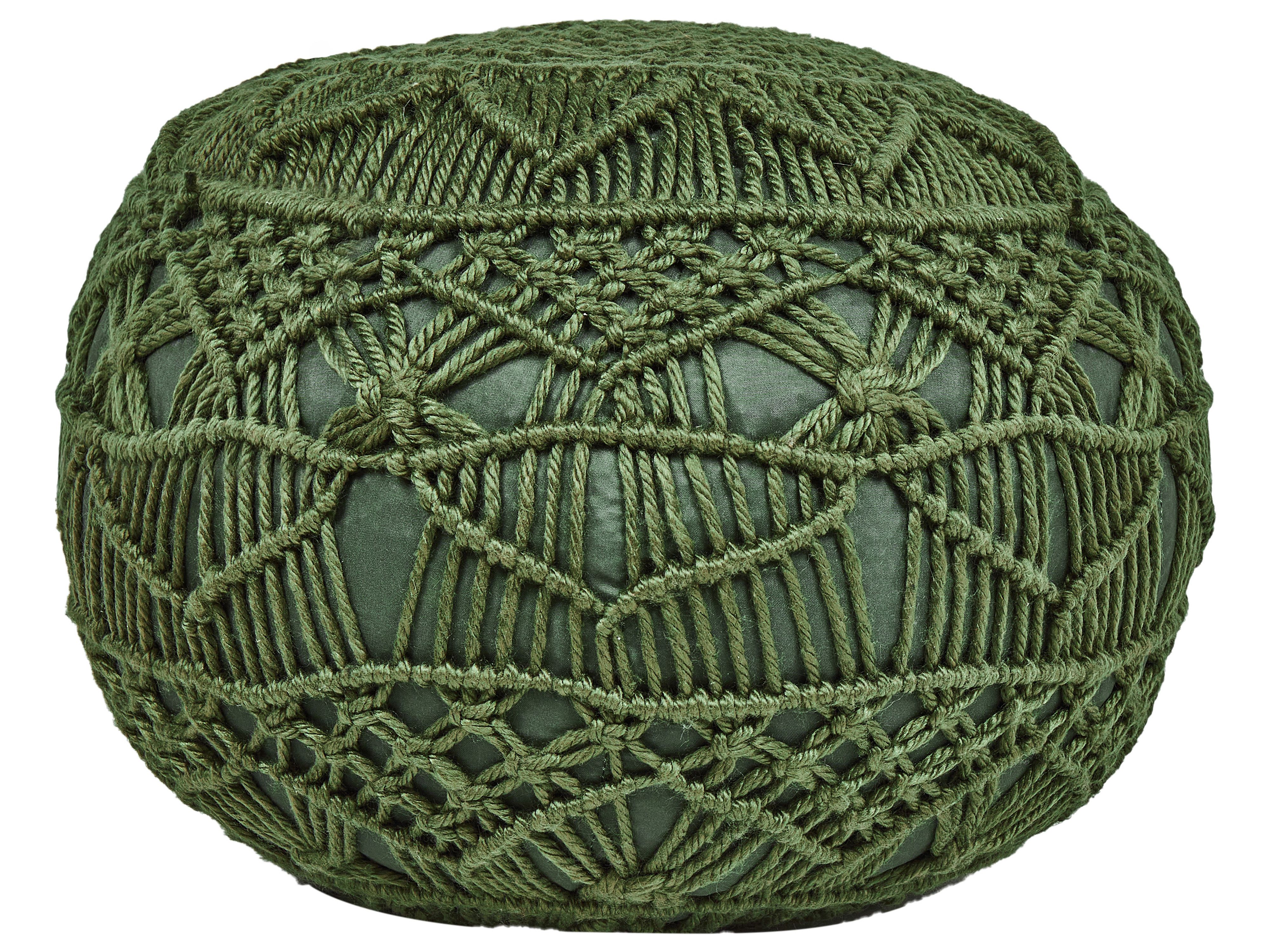 Pouffe AADHI Synthetic Material Green