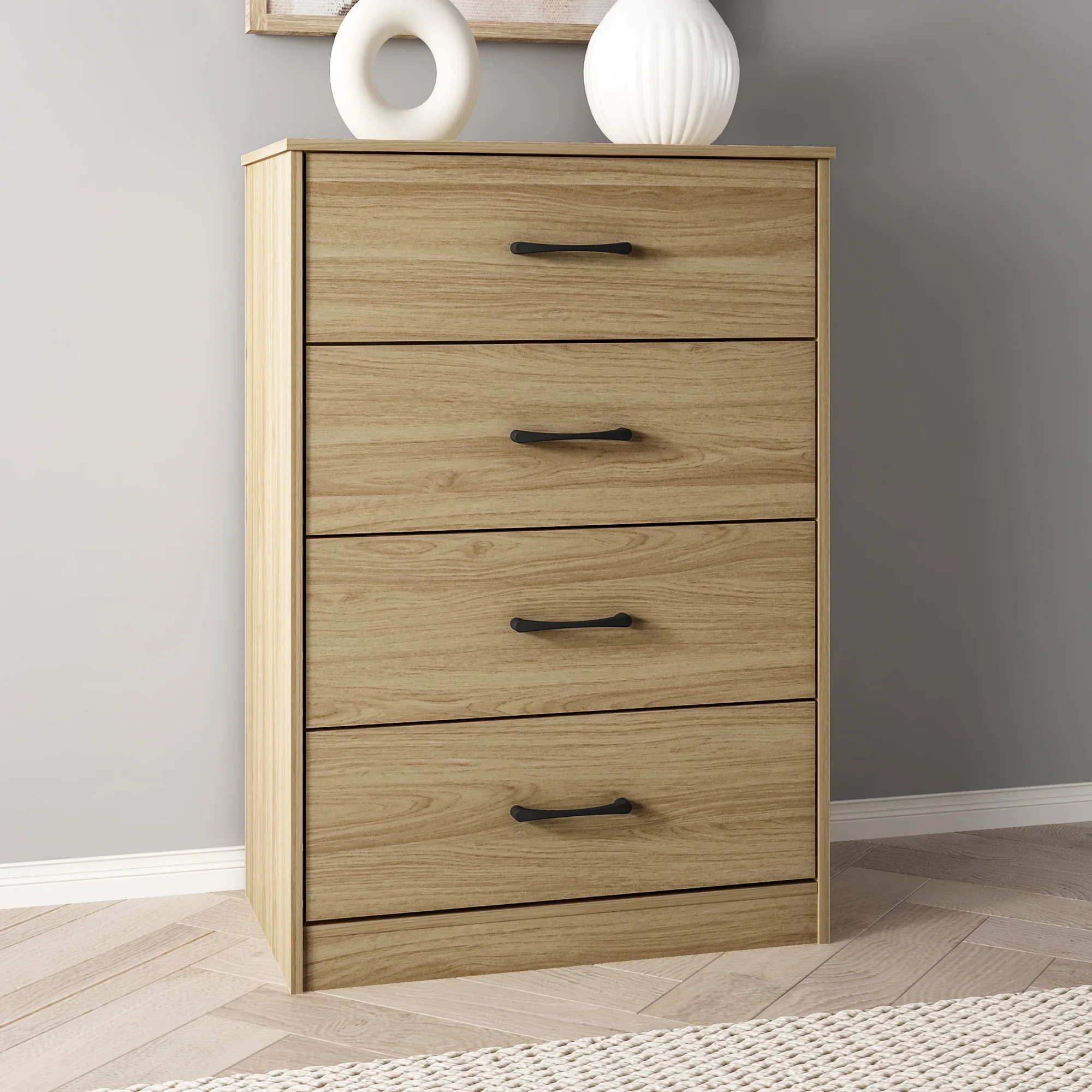 Mainstays Ardent 4 Drawer Dresser, Euro Oak - Image 11