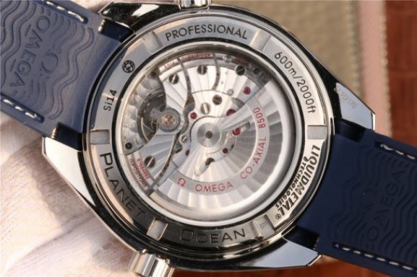 Replica Omega Planet Ocean Professional Blue Liquidmetal Bezel 45mm OMF Rubber Strap A8500 - Top club