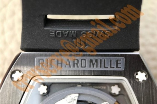Replica Richard Mille RM011 Black Ceramic RG Chrono Skeleton Dial Black Rubber Strap A7750 - Top club