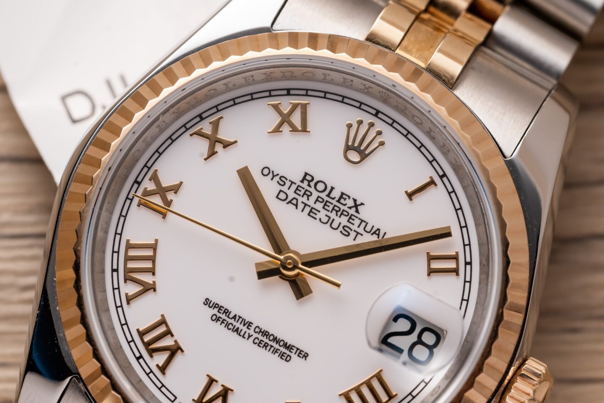 Rolex DateJust 126233 Replica Watch Gold Wrapped White Dial GM Factory 36mm - Top club