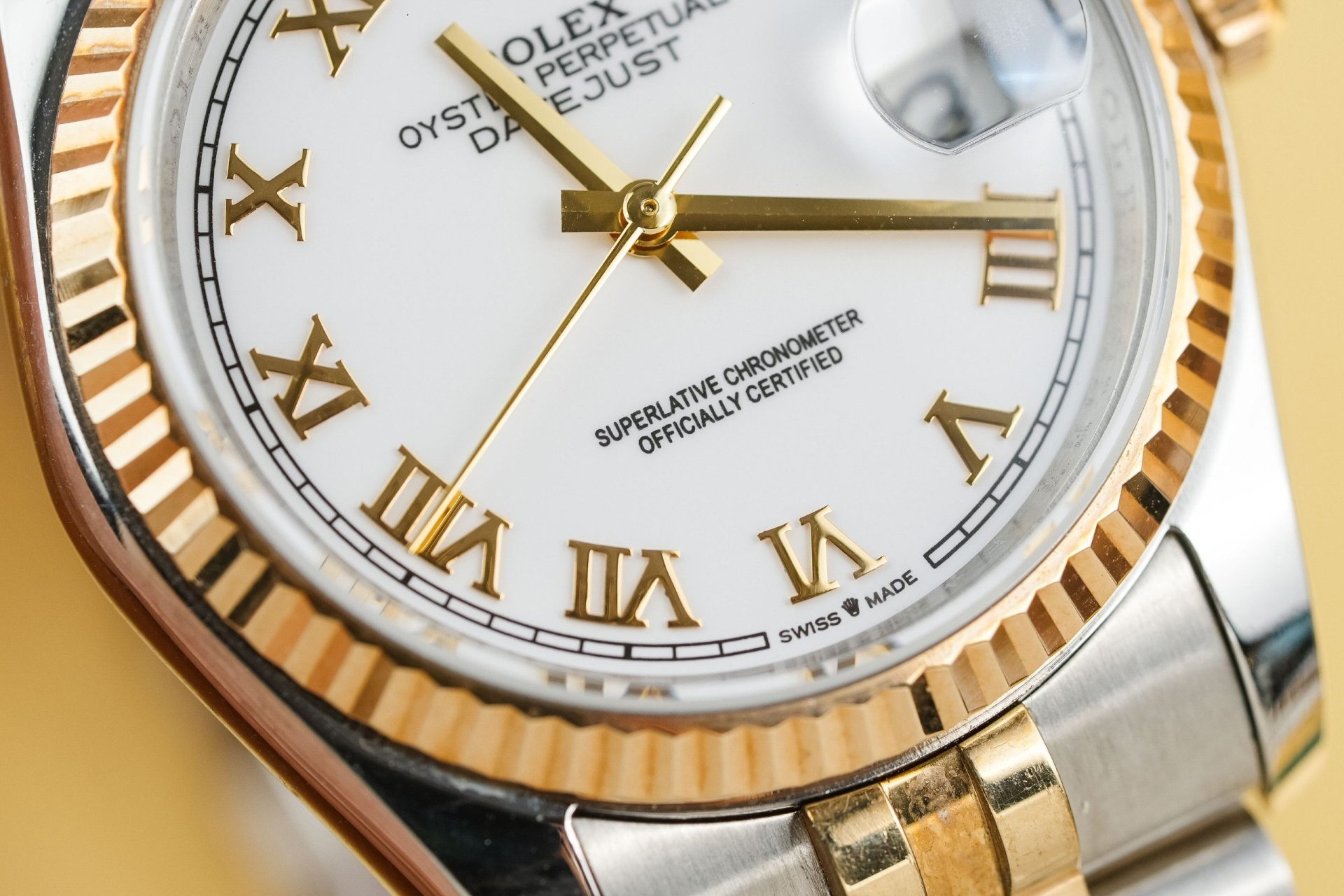 Rolex Replica 1:1 Watch DateJust 126233 Roman Numerals Gold Wrapped GM Factory 36mm - Top club