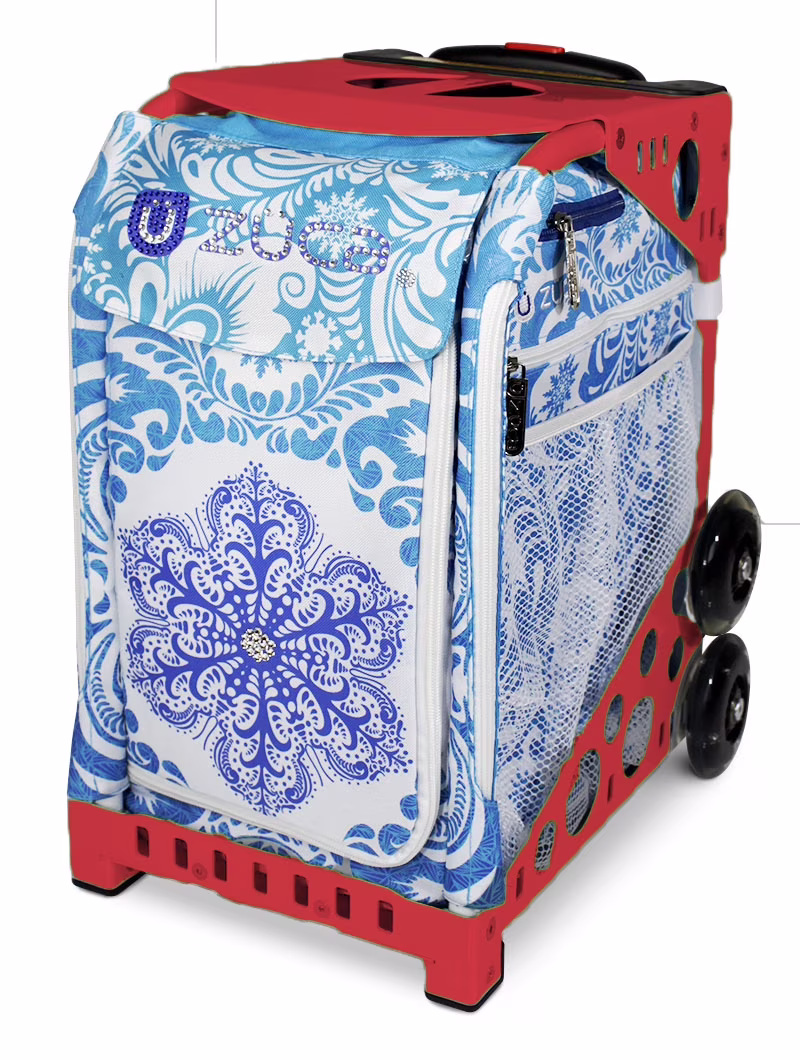 Zuca 18" Sport Bag - Ice Garden (Limited Edition) with Flashing Wheels (Black Frame) - Image 14
