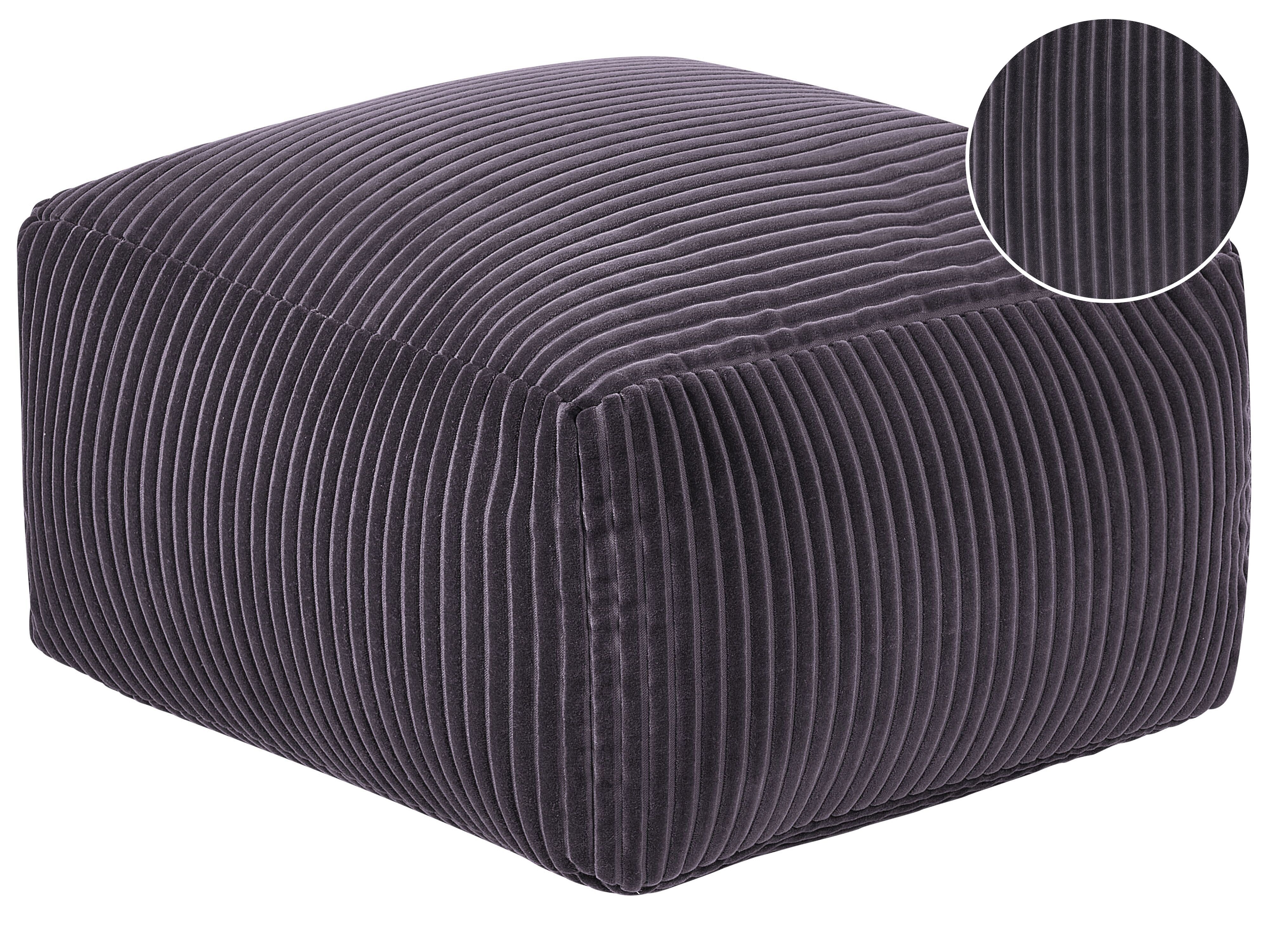 Pouffe MUKKI Cotton Dark Grey
