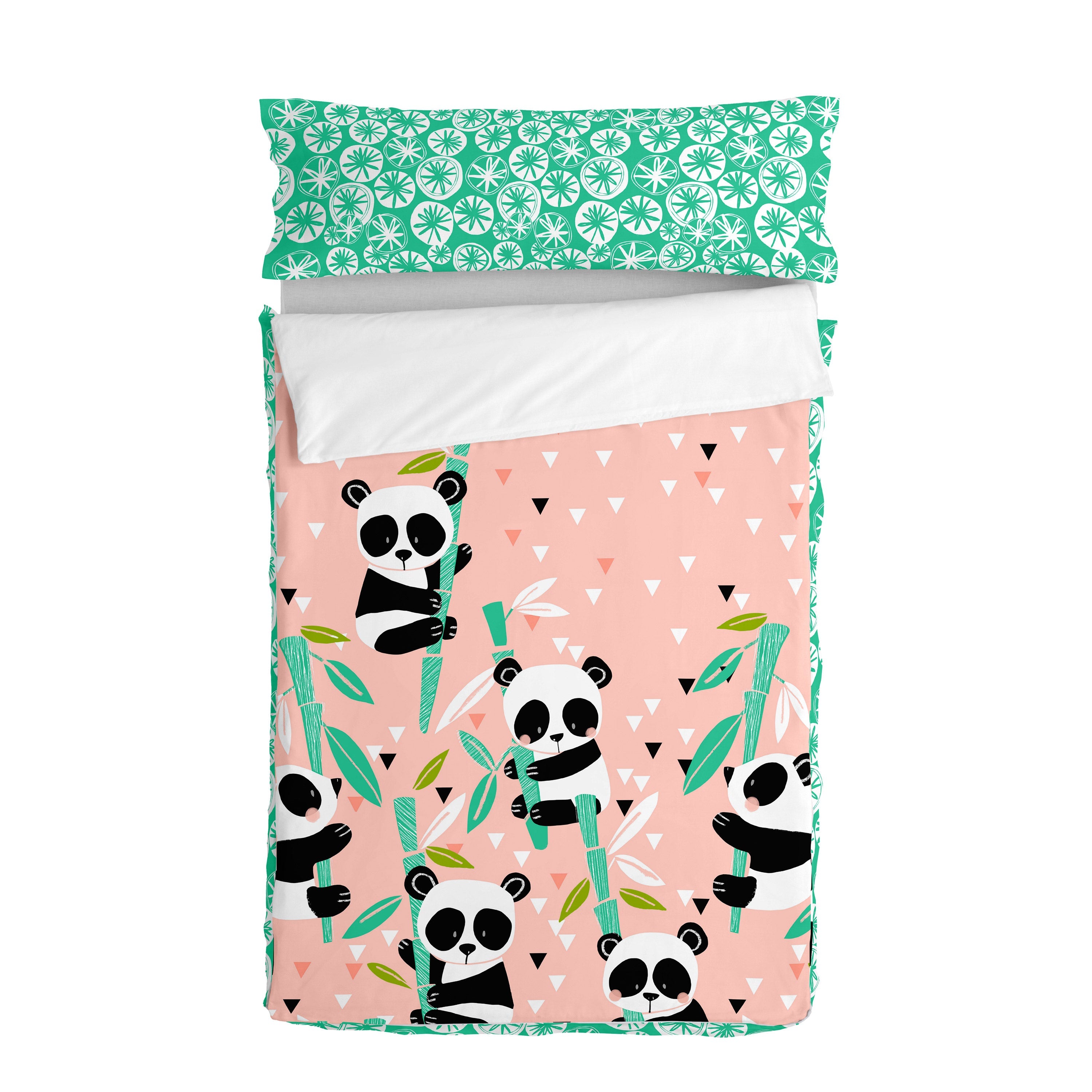 Panda garden Noordse tas Moshi Moshi, Rosa, 100% Katoen (buitenkant) 1