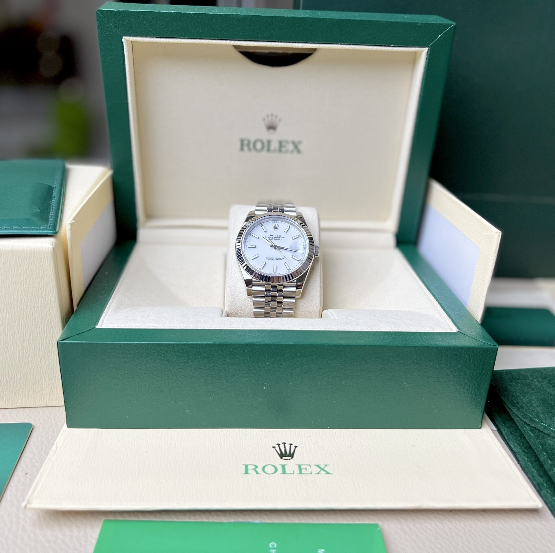 Rolex DateJust 126334 Replica Watch White Enamel Clean Factory 41mm - Elite Watch Atelier