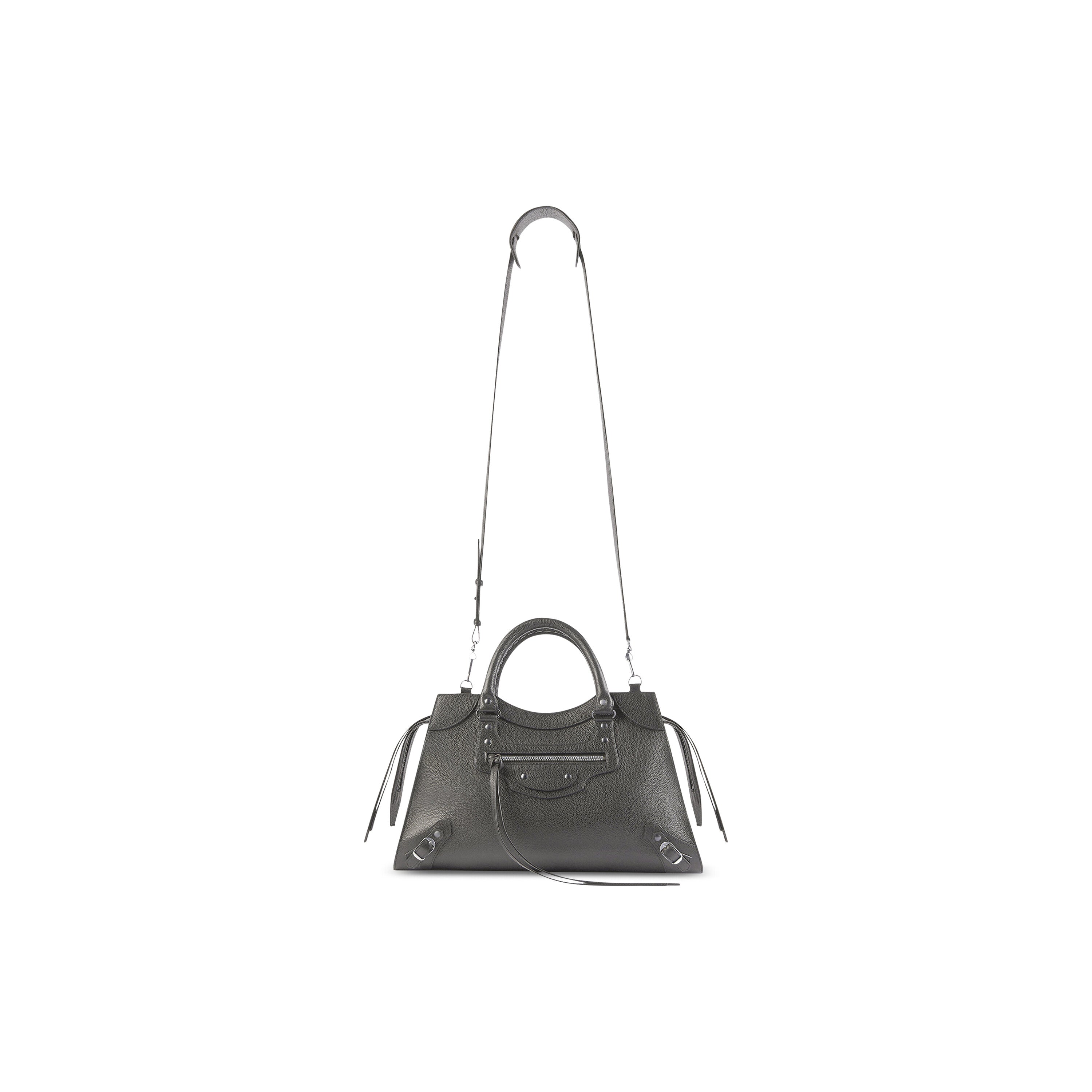 NEO CLASSIC MEDIUM HANDBAG IN DARK GREY - Replicaclubs