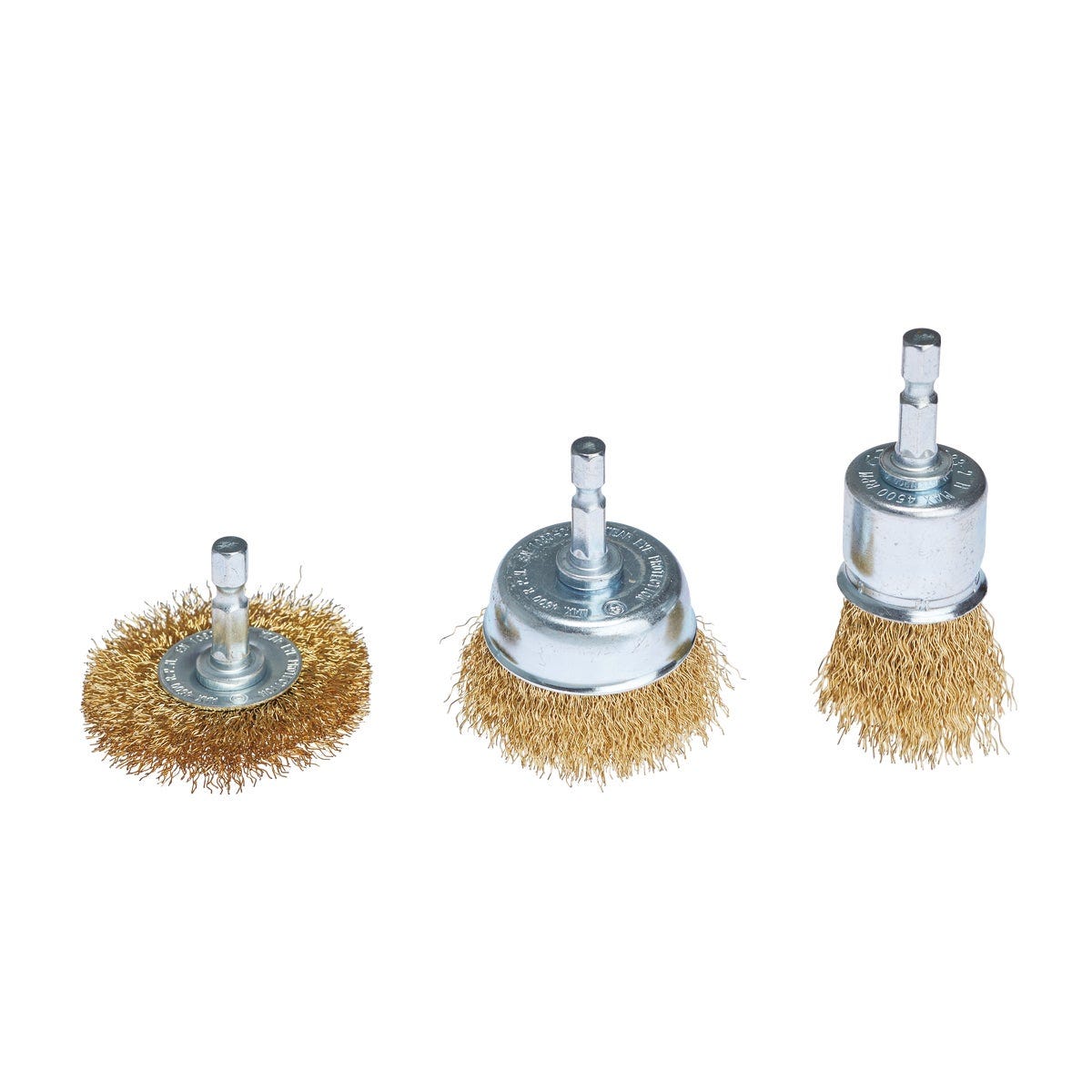 Do it Best Brass Coated Wire Wheel Brush Set (3-Piece)