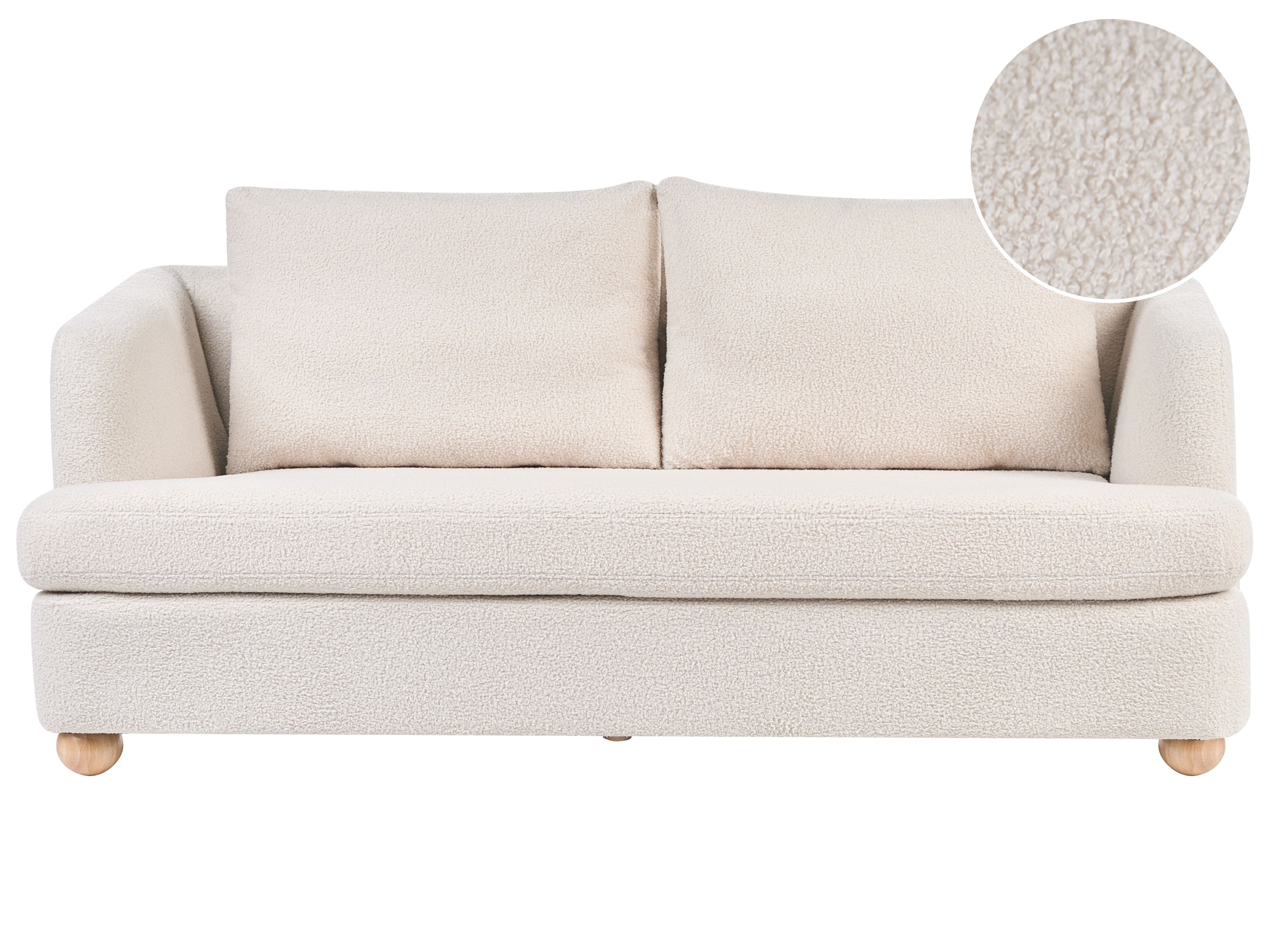 Sofa 3 Seater RATTVIK Boucle Off-White