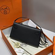Hermes Elan Bag Black Silver 28cm