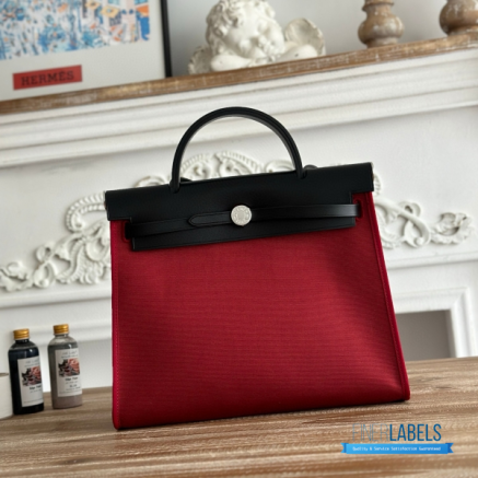 Hermès Herbag Zip 31 Bag | 31x25x10 cm | Luxury Canvas & Leather Shoulder Bag for Women | Spacious Everyday Hermès Tote1:1High-quality replica