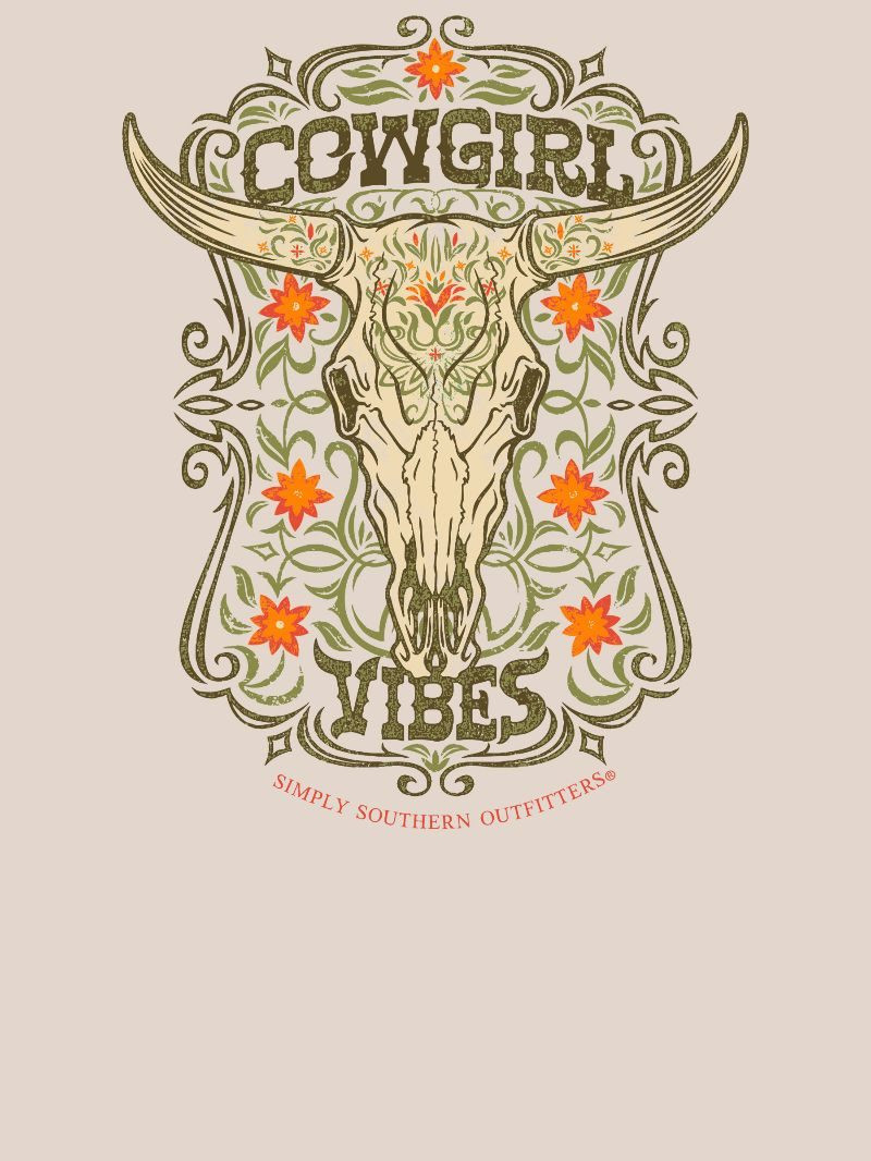 SS-COWGIRLVIBES-WSHECRU - Simply Southern Outlet