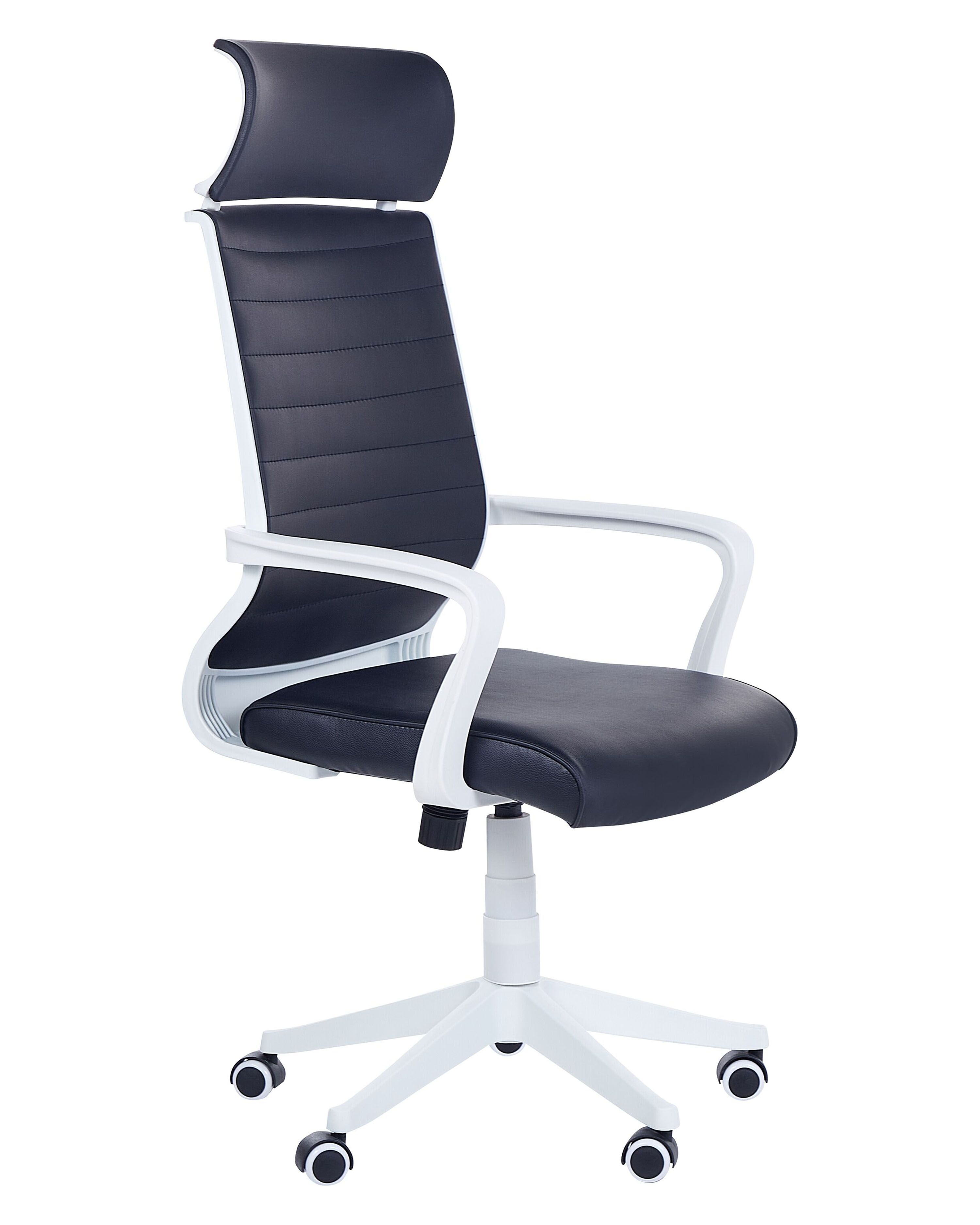 Office Chair LEADER Faux Leather Black