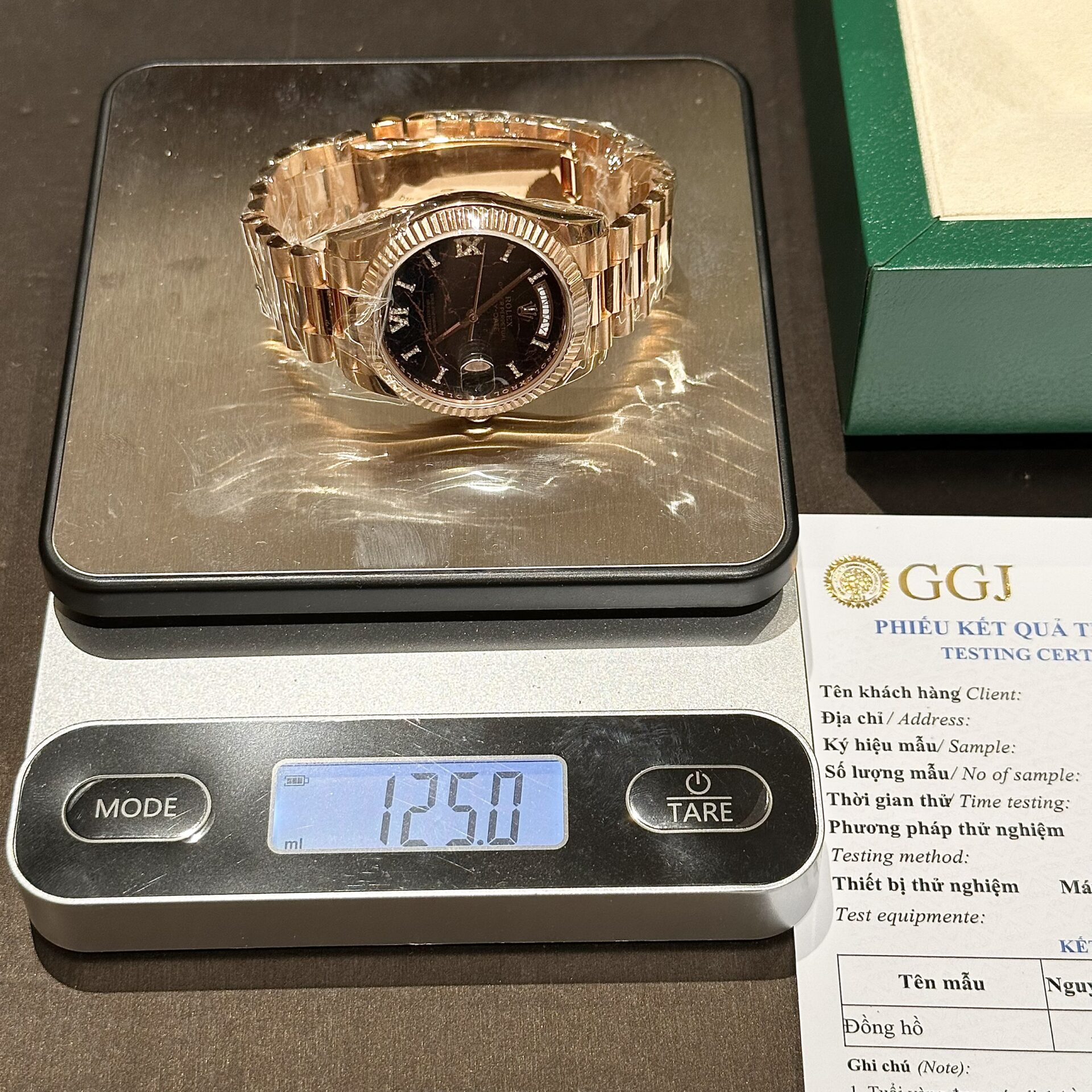 Rolex Rep 11 Watch Day-Date Rose Gold Wrapped Lava Dial 40mm - Elite Watch Atelier