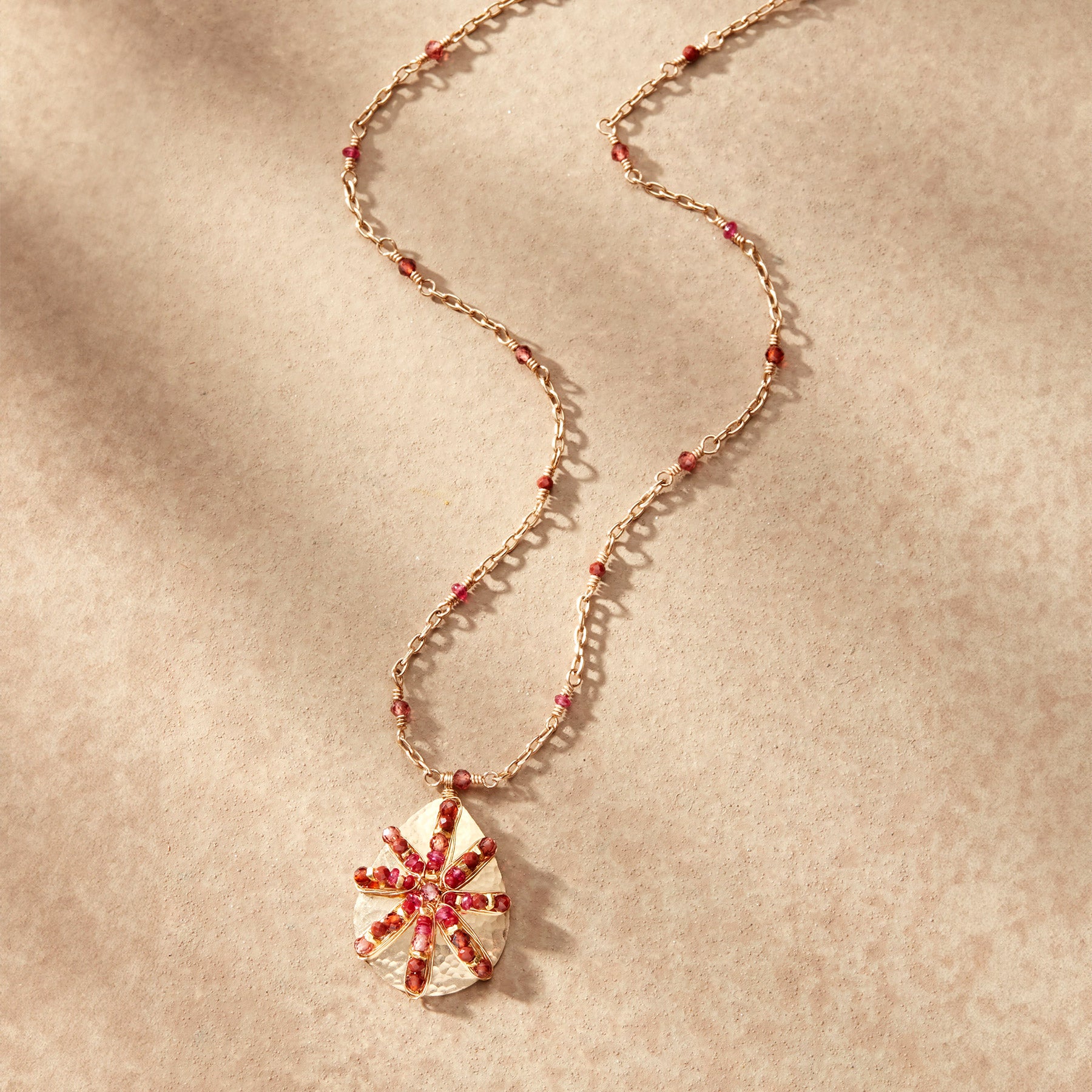 Garnet Star Necklace - Sundance Clothing