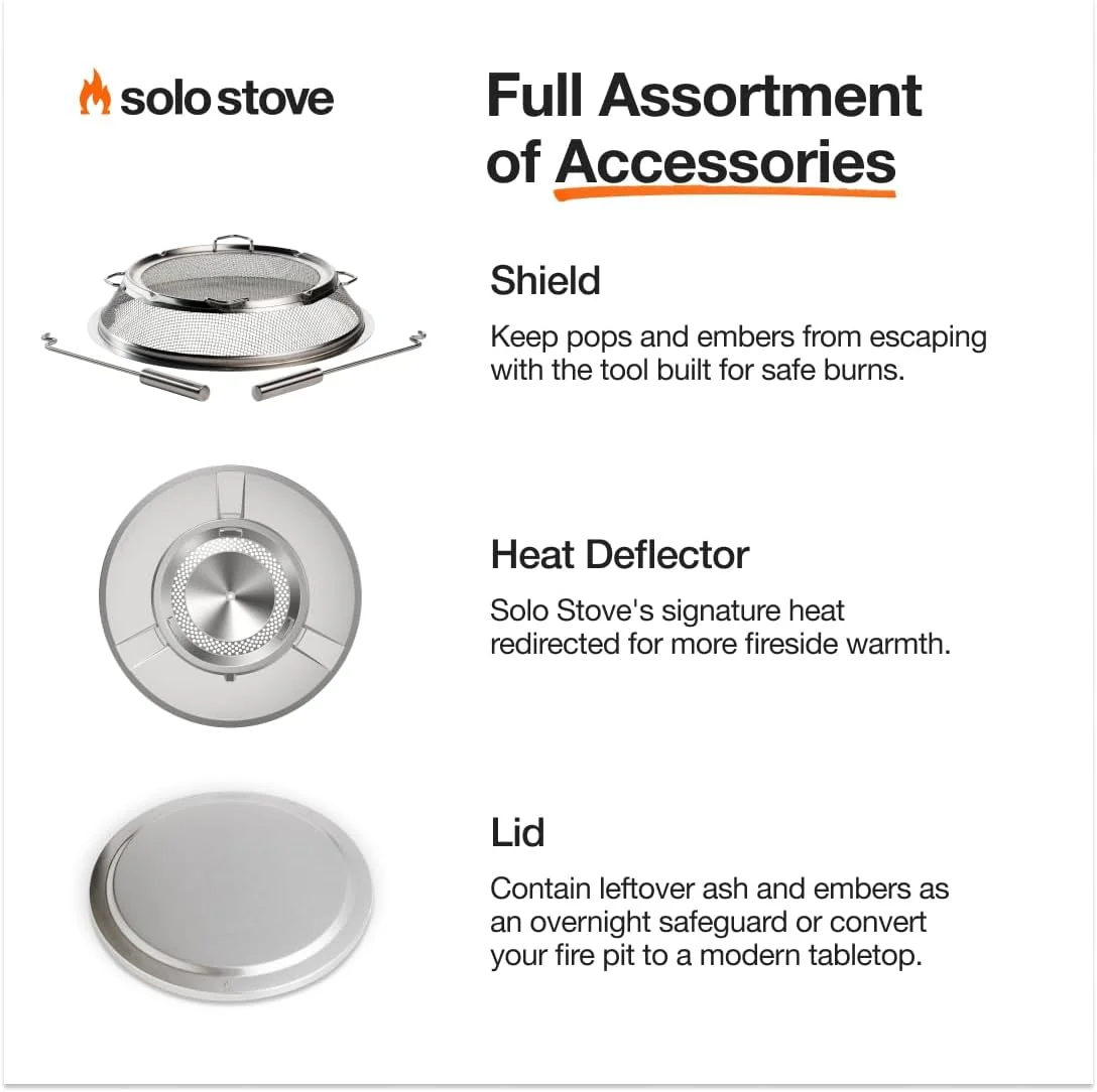 Solo Stove Wood Burning Smokeless Fire Pit, 27 Inch, Stainless Steel, 38 lbs - Yukon 2.0 - Image 6 Solo Stove Wood Burning Smokeless Fire Pit, 27 Inch, Stainless Steel, 38 lbs - Yukon 2.0 - Image 6