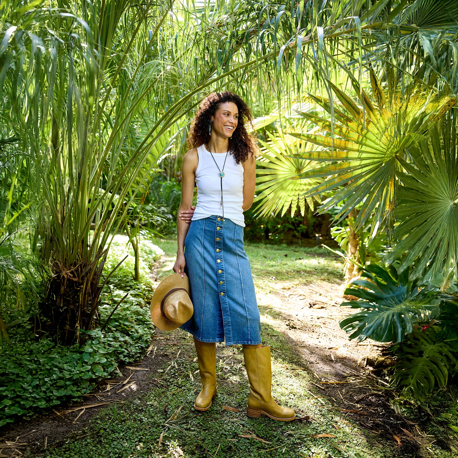 Alma Denim Skirt - Sundance Clothing