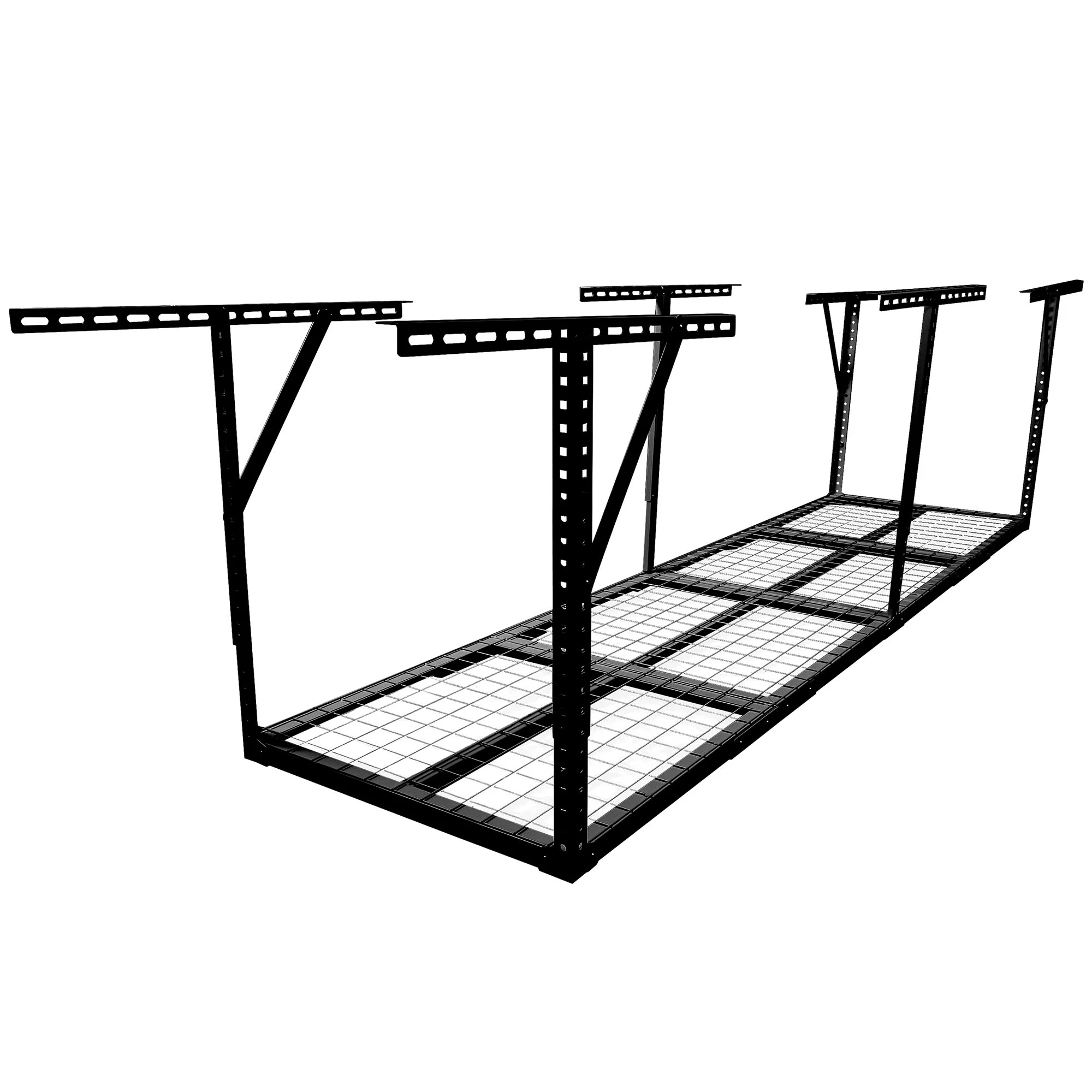 2x8FT Overhead Garage Storage Rack,Adjustable Storage Organization System,Heavy Duty Metal Garage Ceiling Storage Racks,450lbs Weight Capacity - Image 5