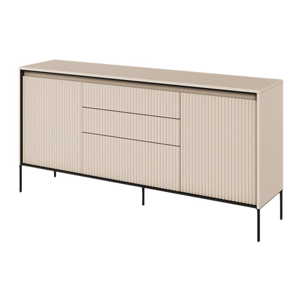Blokker Brive Dressoir B 167 cm - 2-deurs met Verlichting - Zand