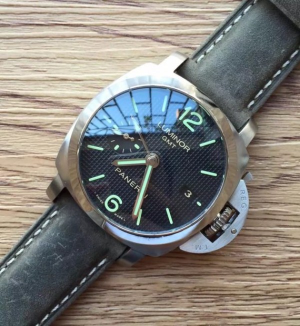 Replica Panerai ZF PAM535 Paris Hobnails Dial Gray Asso Strap P9001 - Elite Watch Atelier