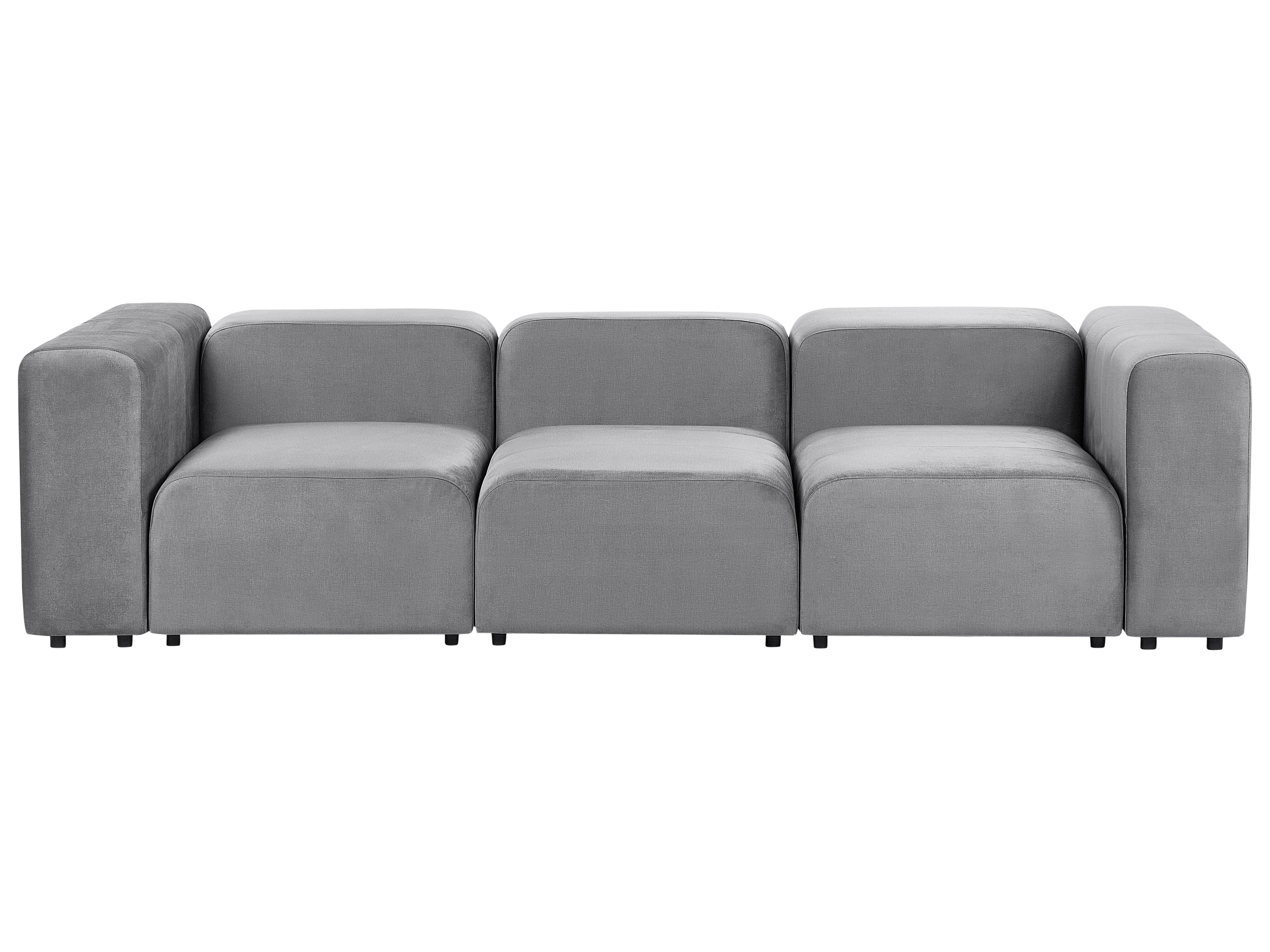 Modular Sofa 3 Seater FALSTERBO Velvet Grey