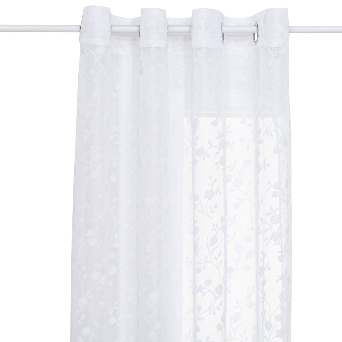 Sheer curtain Abstract pattern "Lazi" White, 140x240 cm